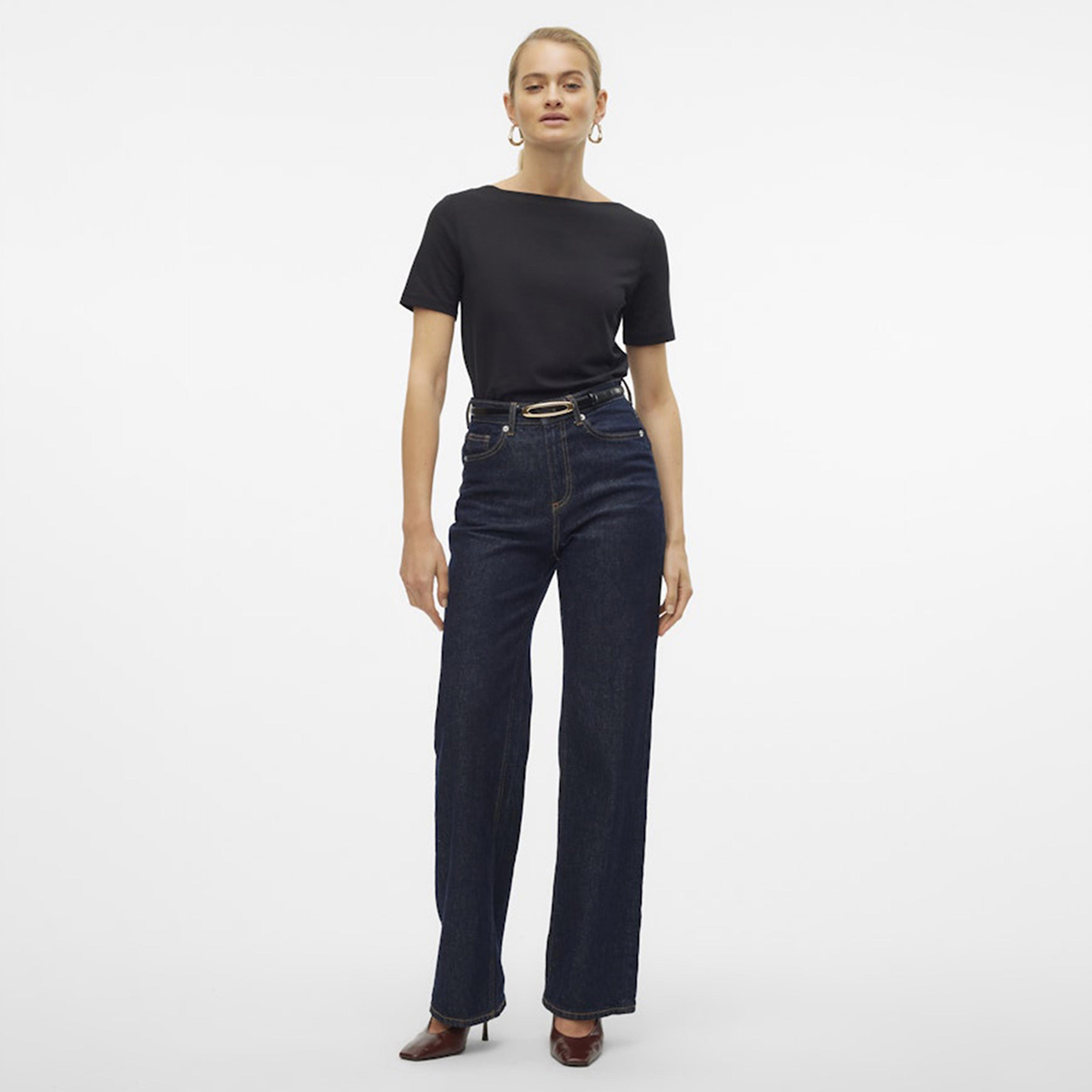 بلوزة نسائية بياقة "بوت نيك" عريضة من فيرو مودا-women-clothing-shirtsandblouses-blouses-image-2