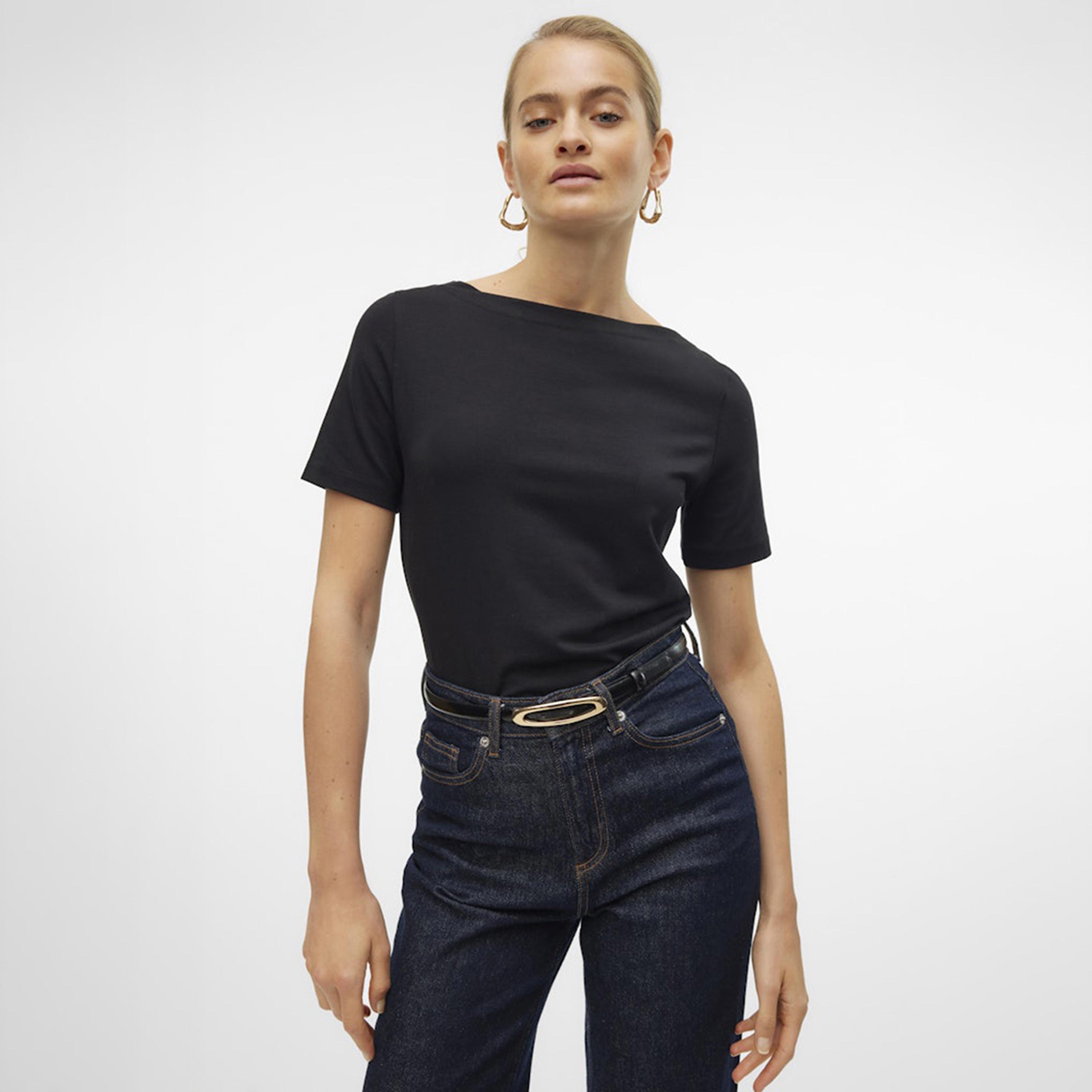بلوزة نسائية بياقة "بوت نيك" عريضة من فيرو مودا-women-clothing-shirtsandblouses-blouses-image-5
