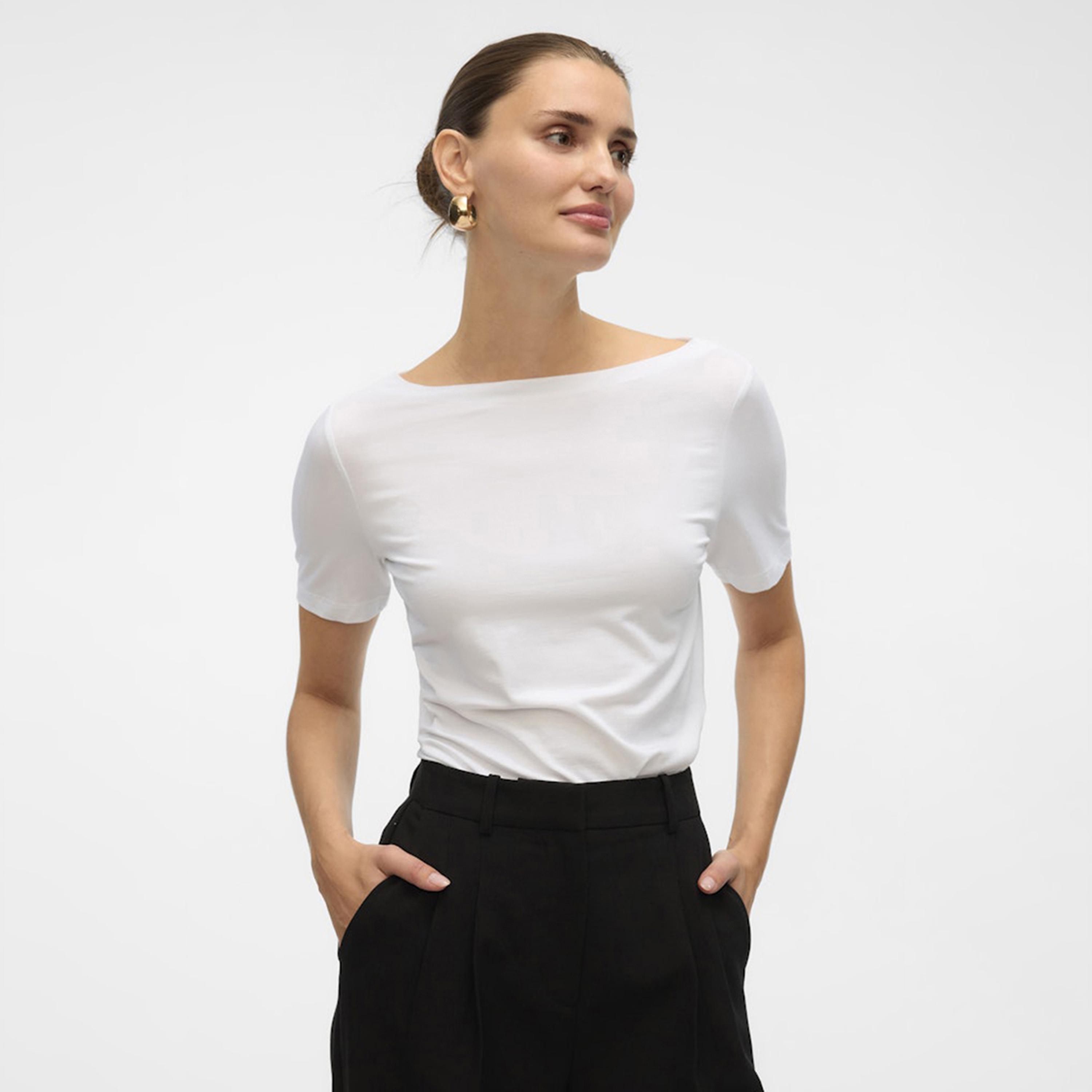 بلوزة نسائية بياقة "بوت نيك" عريضة من فيرو مودا-women-clothing-shirtsandblouses-blouses-image-10