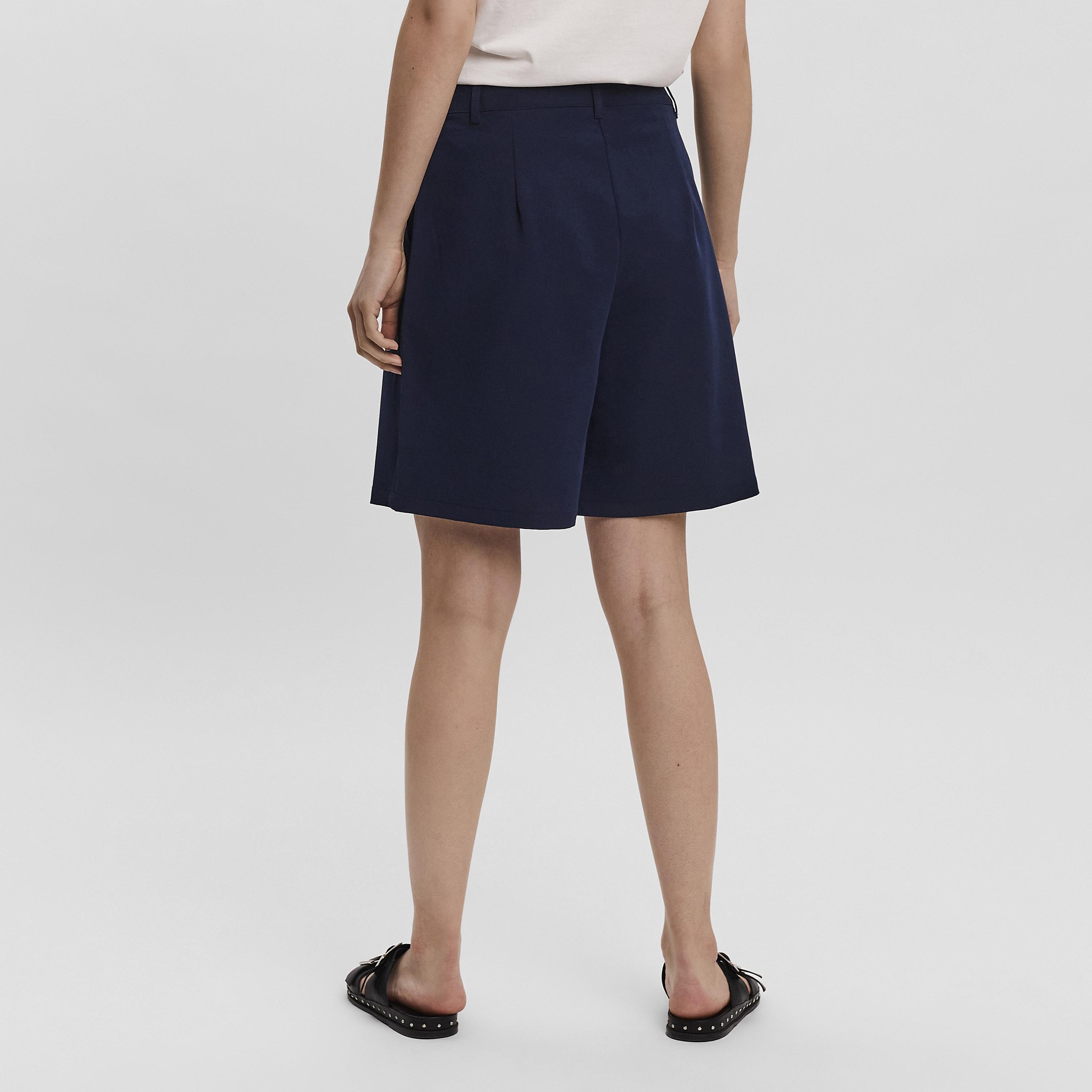 شورت حريمي بسوستة باللون الأزرق من فيرو مودا-women-clothing-shorts-image-3