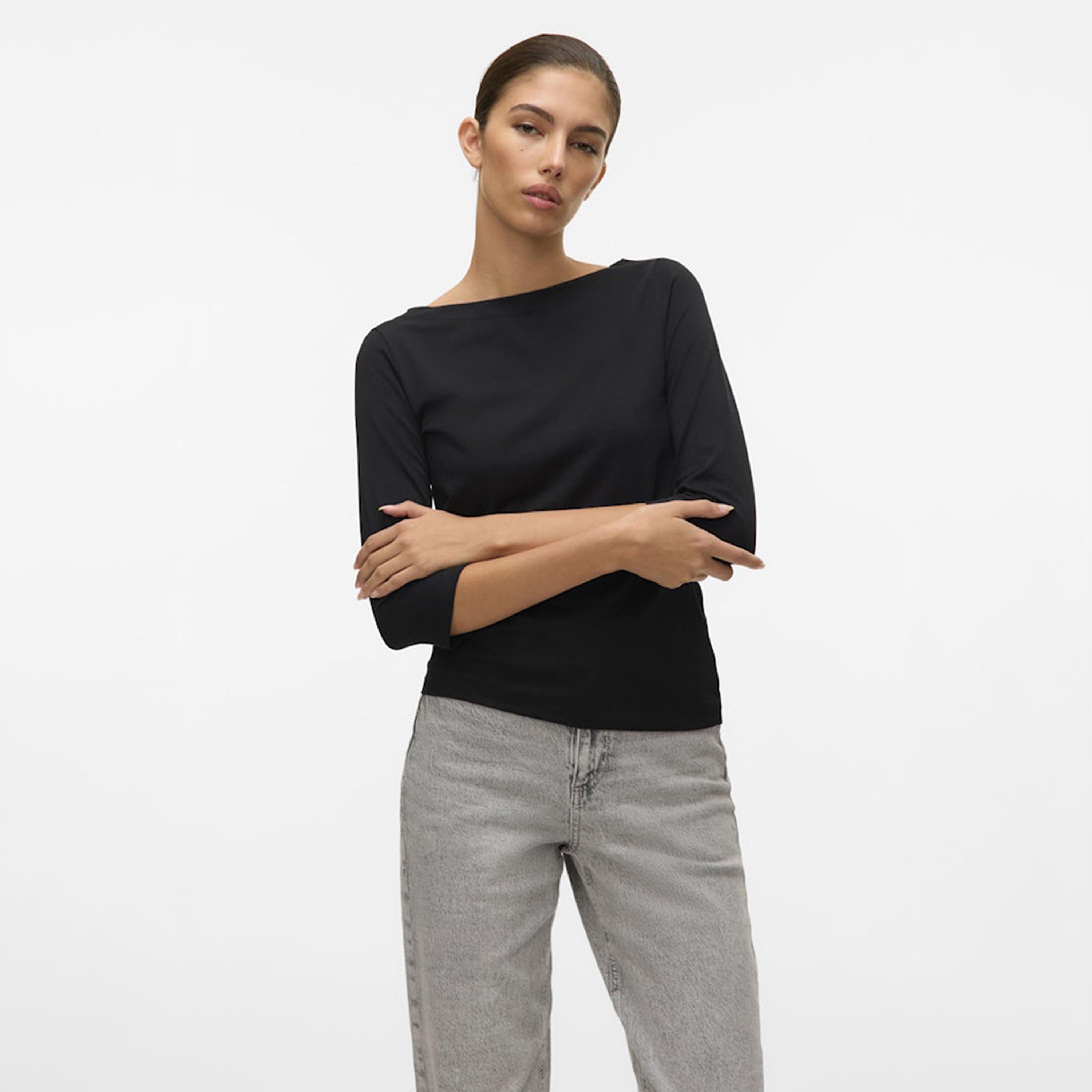 Vero Moda Boat Neck Women's Top-women-clothing-shirtsandblouses-blouses-image-1