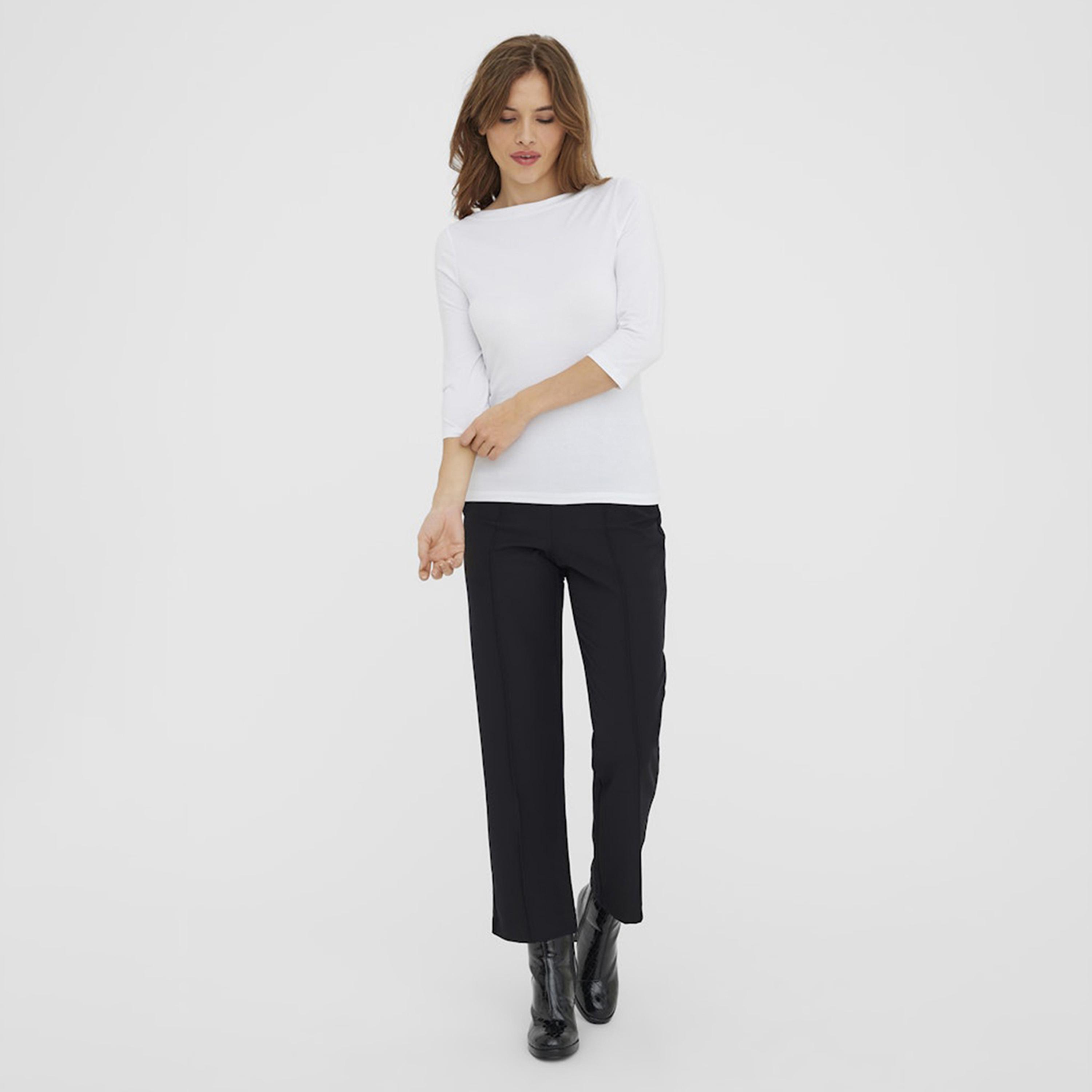 بلوزة نسائية بياقة "بوت نيك" عريضة من فيرو مودا-women-clothing-shirtsandblouses-blouses-image-2