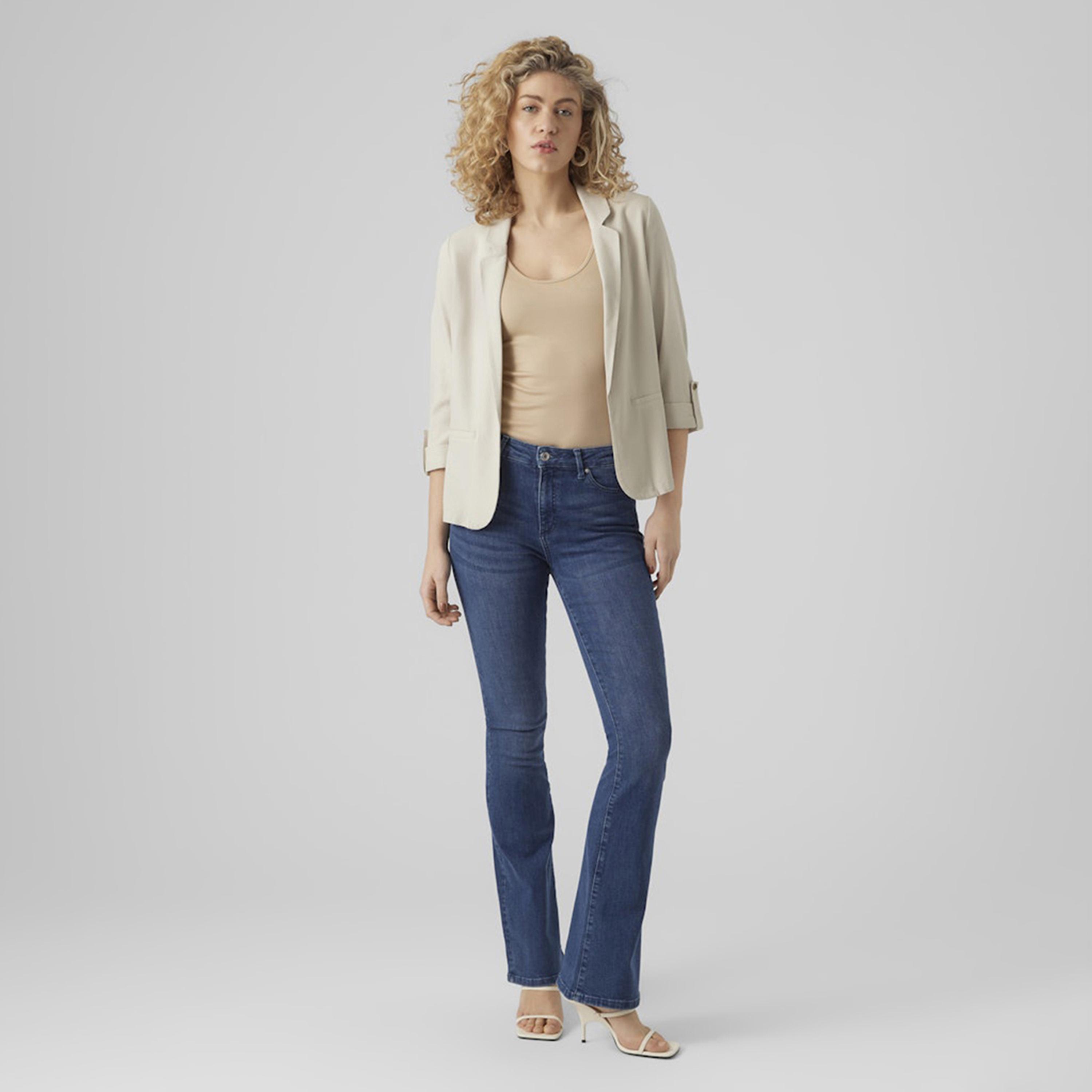 Vero Moda Lapel Collar Roll-Up Sleeves Women's Blazer-women-clothing-coatsandjackets-blazers-image-2