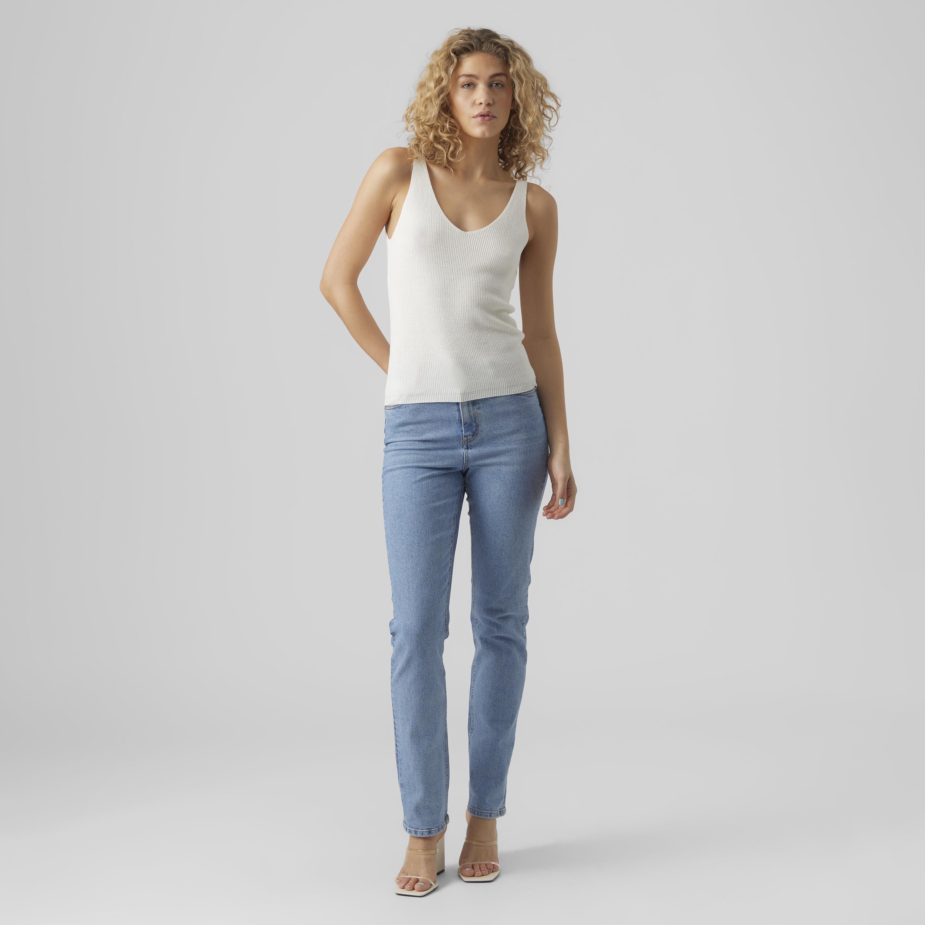 Vero Moda Ribbed Women's Knit Tank Top-women-clothing-shirtsandblouses-blouses-image-2