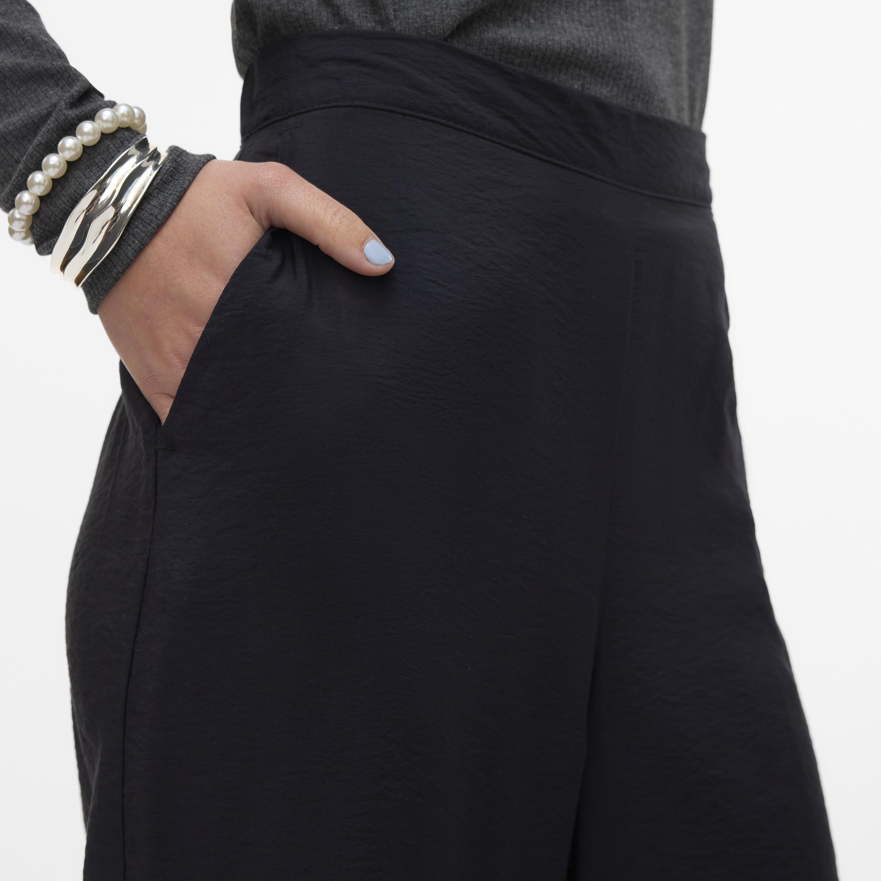 Vero Moda Elasticated Waist Wide Leg Women's Trousers-women-clothing-trousers-image-3