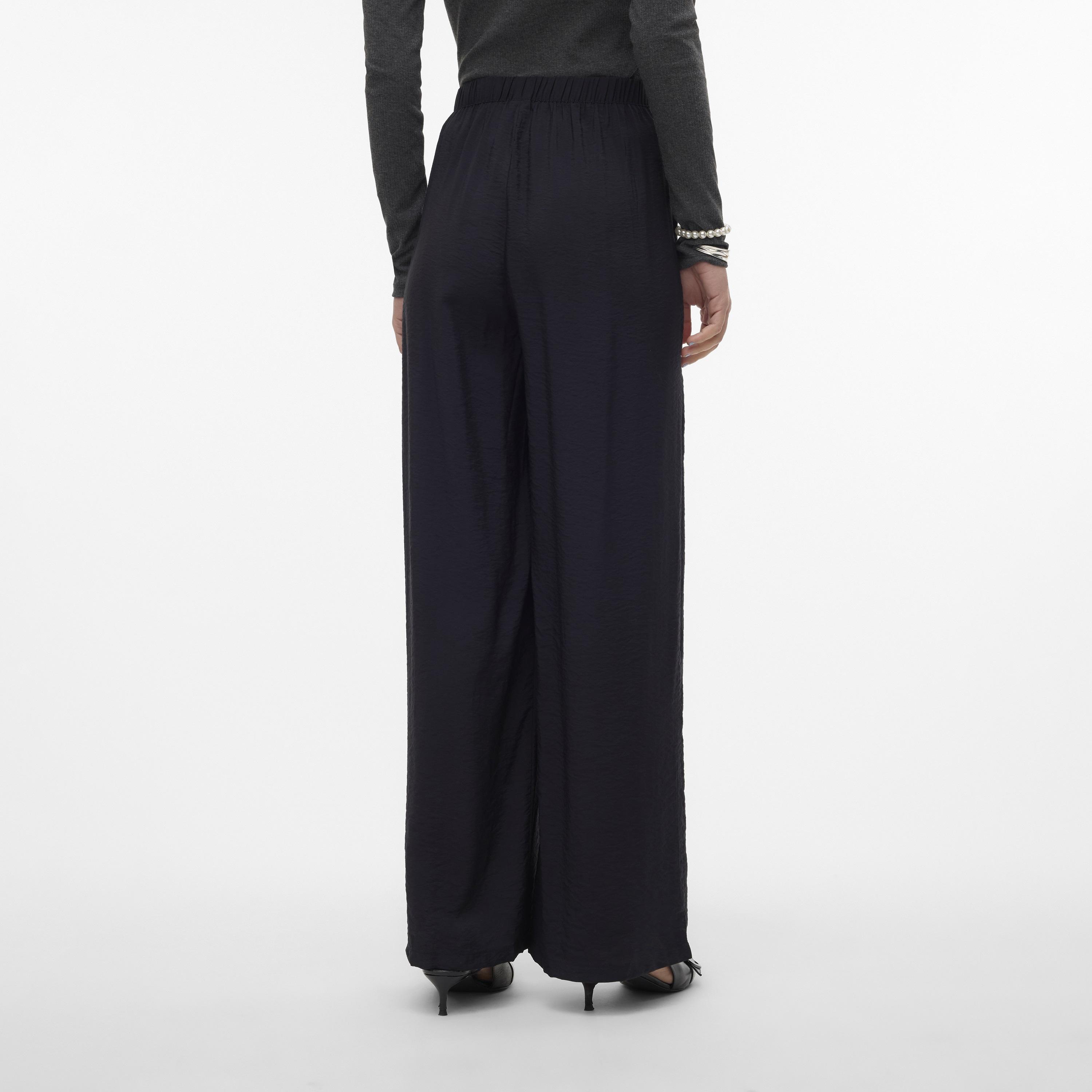 Vero Moda Elasticated Waist Wide Leg Women's Trousers-women-clothing-trousers-image-4