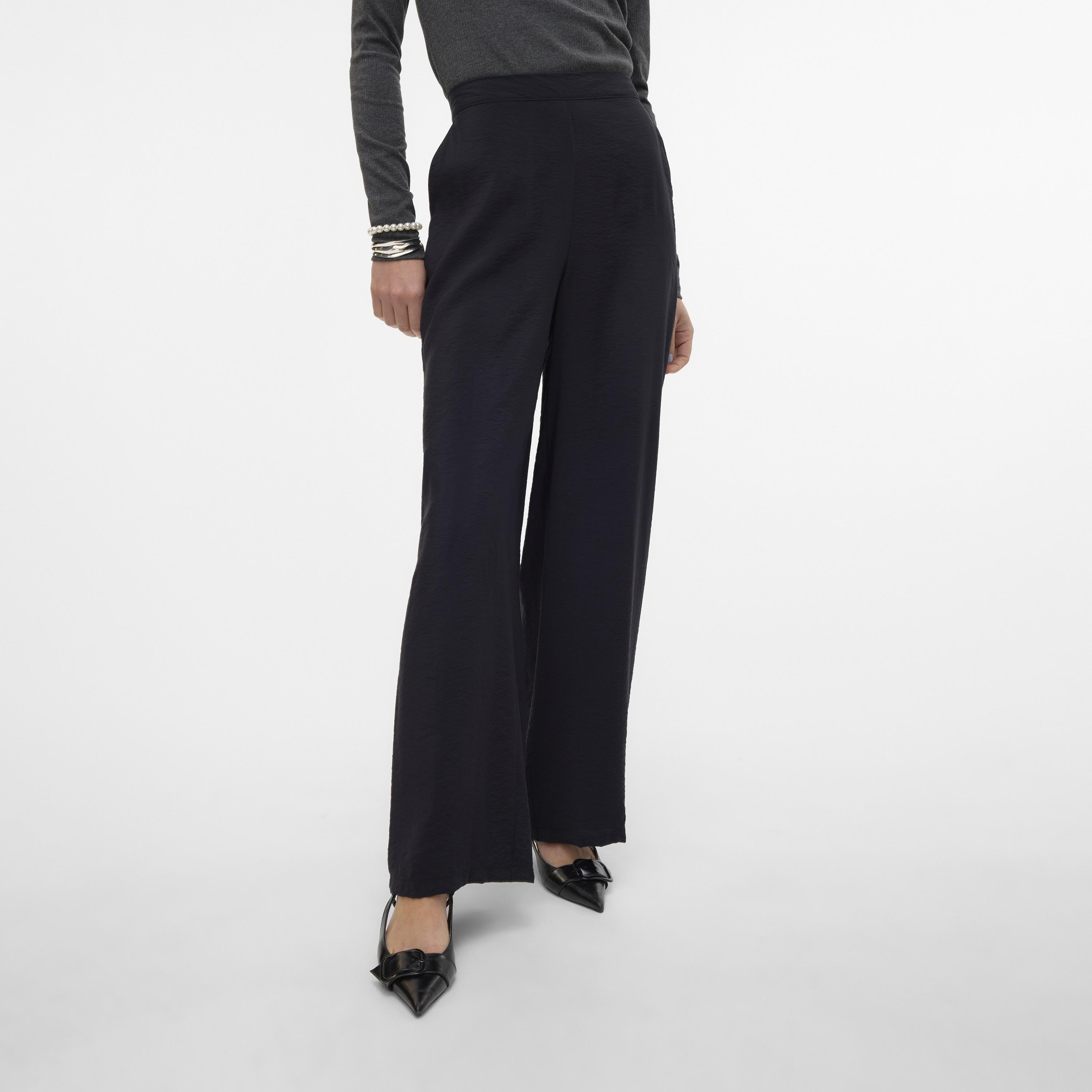 Vero Moda Elasticated Waist Wide Leg Women's Trousers-women-clothing-trousers-image-5
