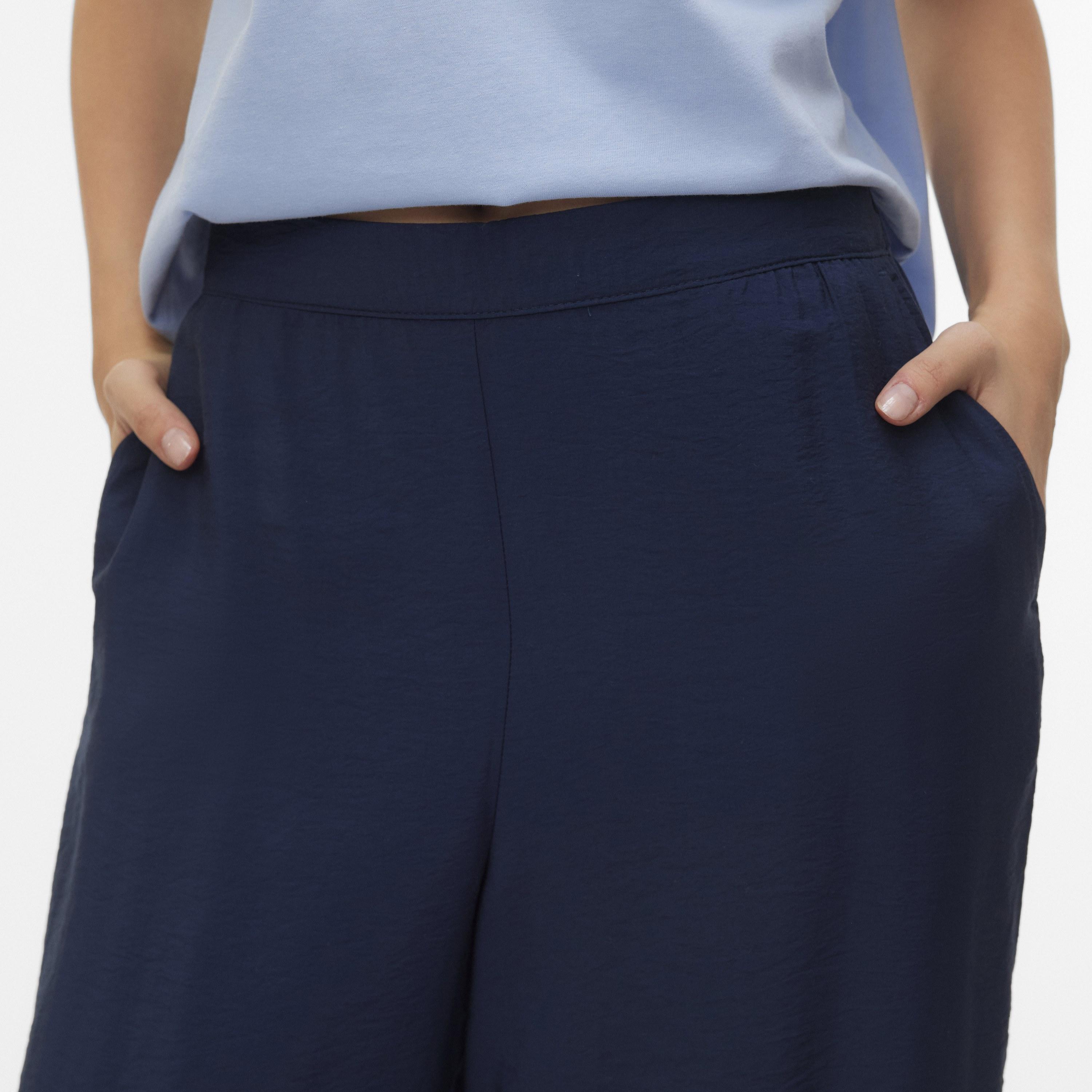 Vero Moda Elasticated Waist Wide Leg Women's Trousers-women-clothing-trousers-image-3