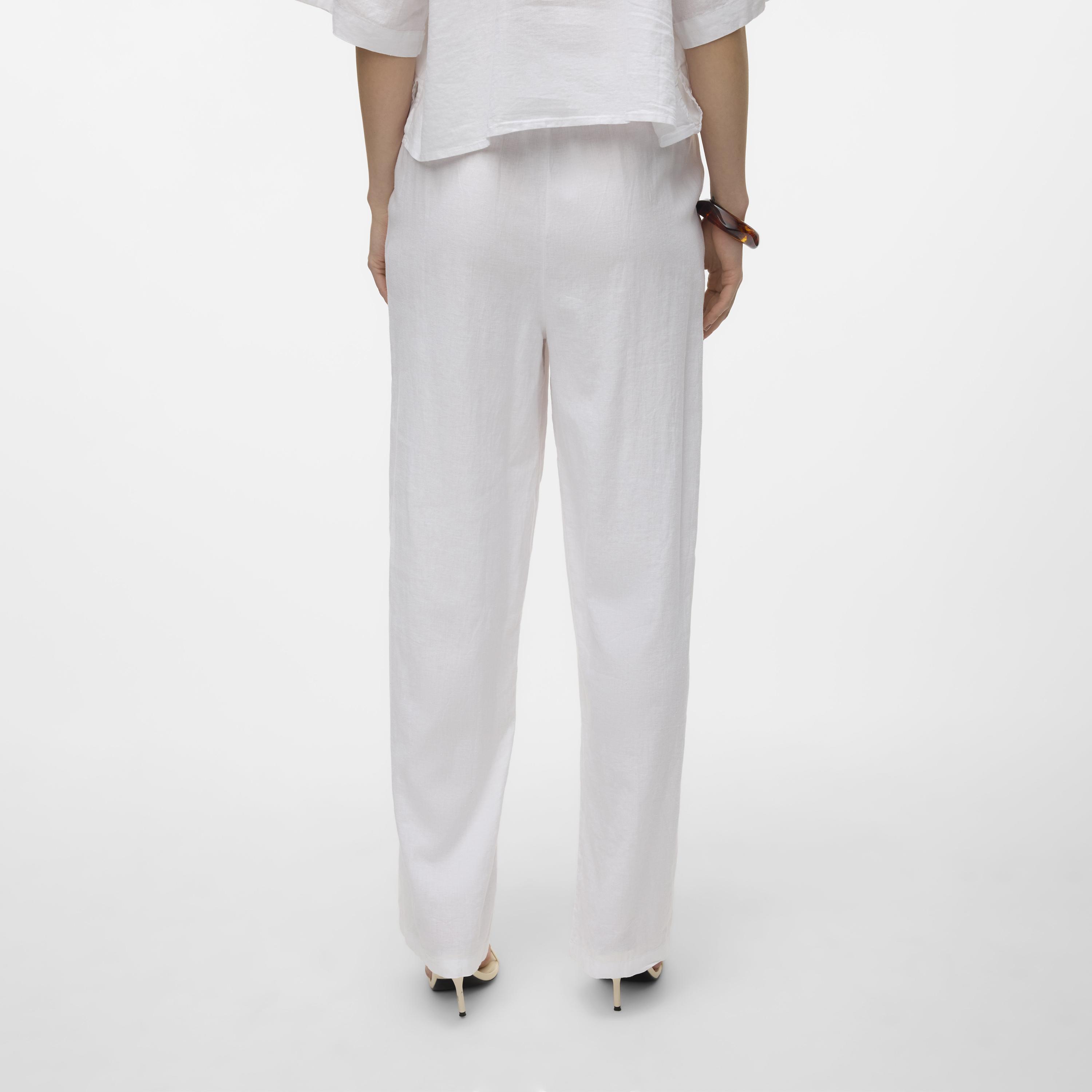 Vero Moda Drawstring Waist Wide Leg Women's Trousers-women-clothing-trousers-image-4