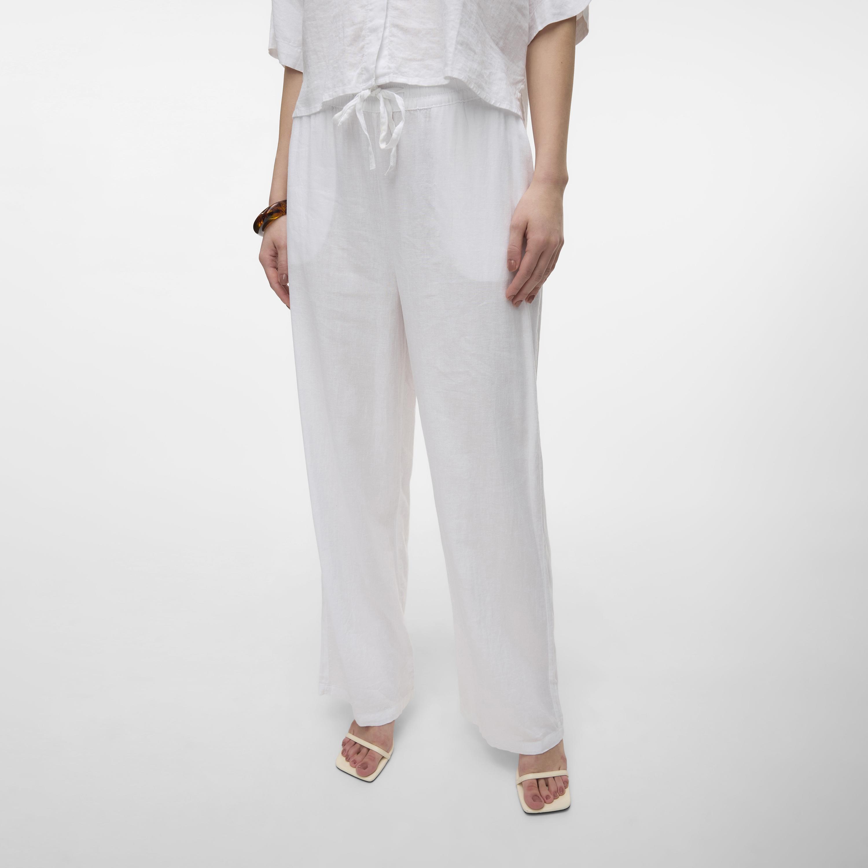 Vero Moda Drawstring Waist Wide Leg Women's Trousers-women-clothing-trousers-image-5
