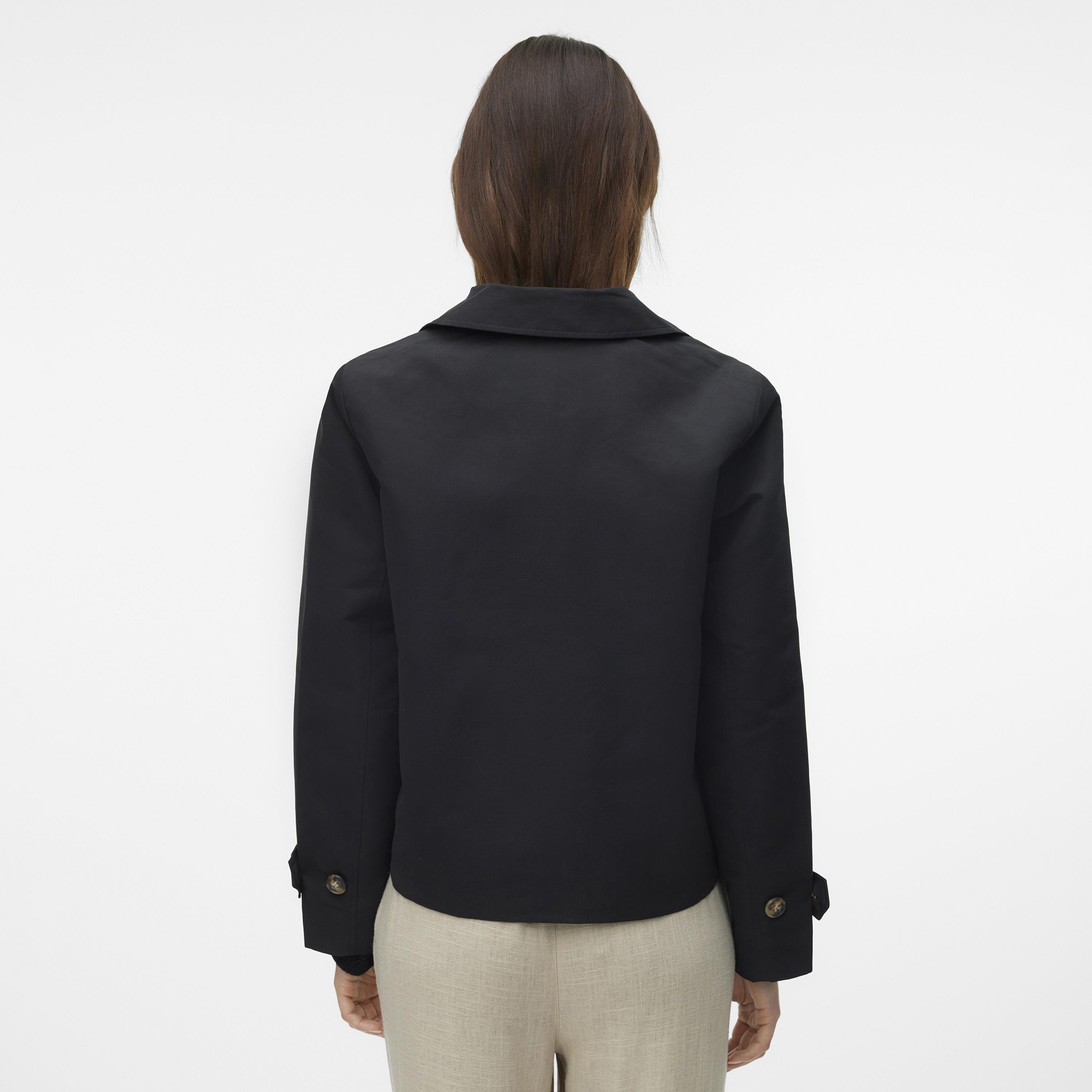 جاكيت حريمي بياقة مطوية وصف مزدوج من فيرو مودا باللون الأسود-women-clothing-coatsandjackets-jackets-image-3