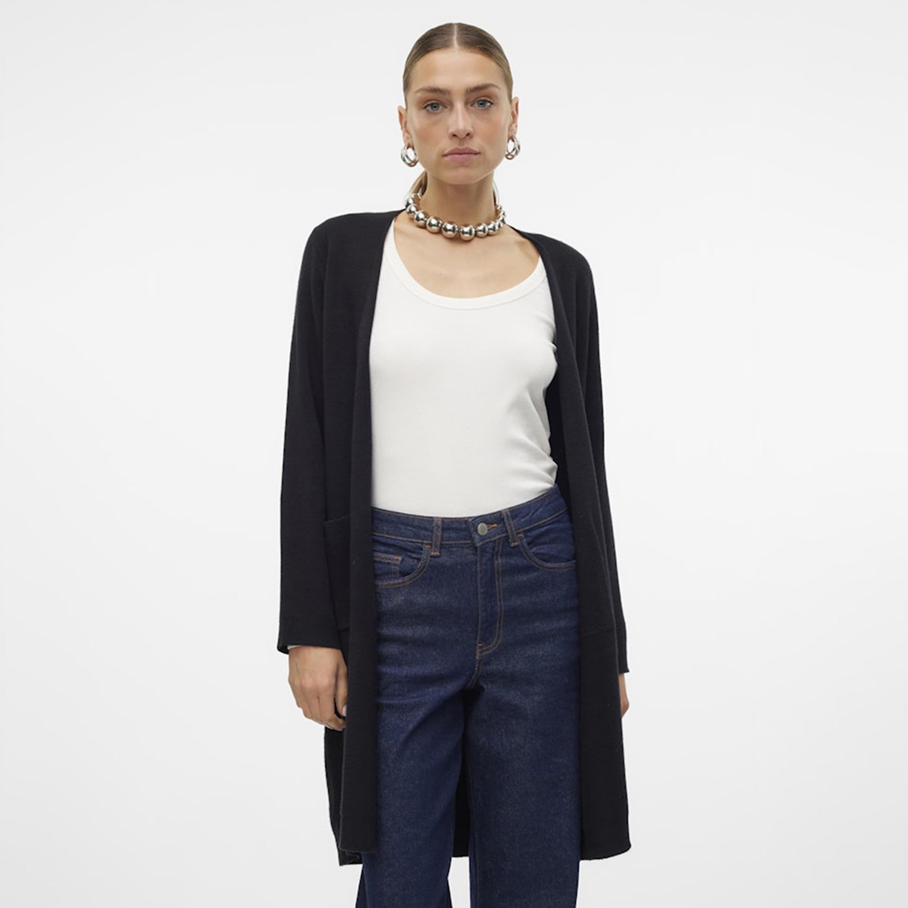 Vero Moda Black Women's Cardigan-women-winterwear-cardigansandjumpers-cardigans-image-5