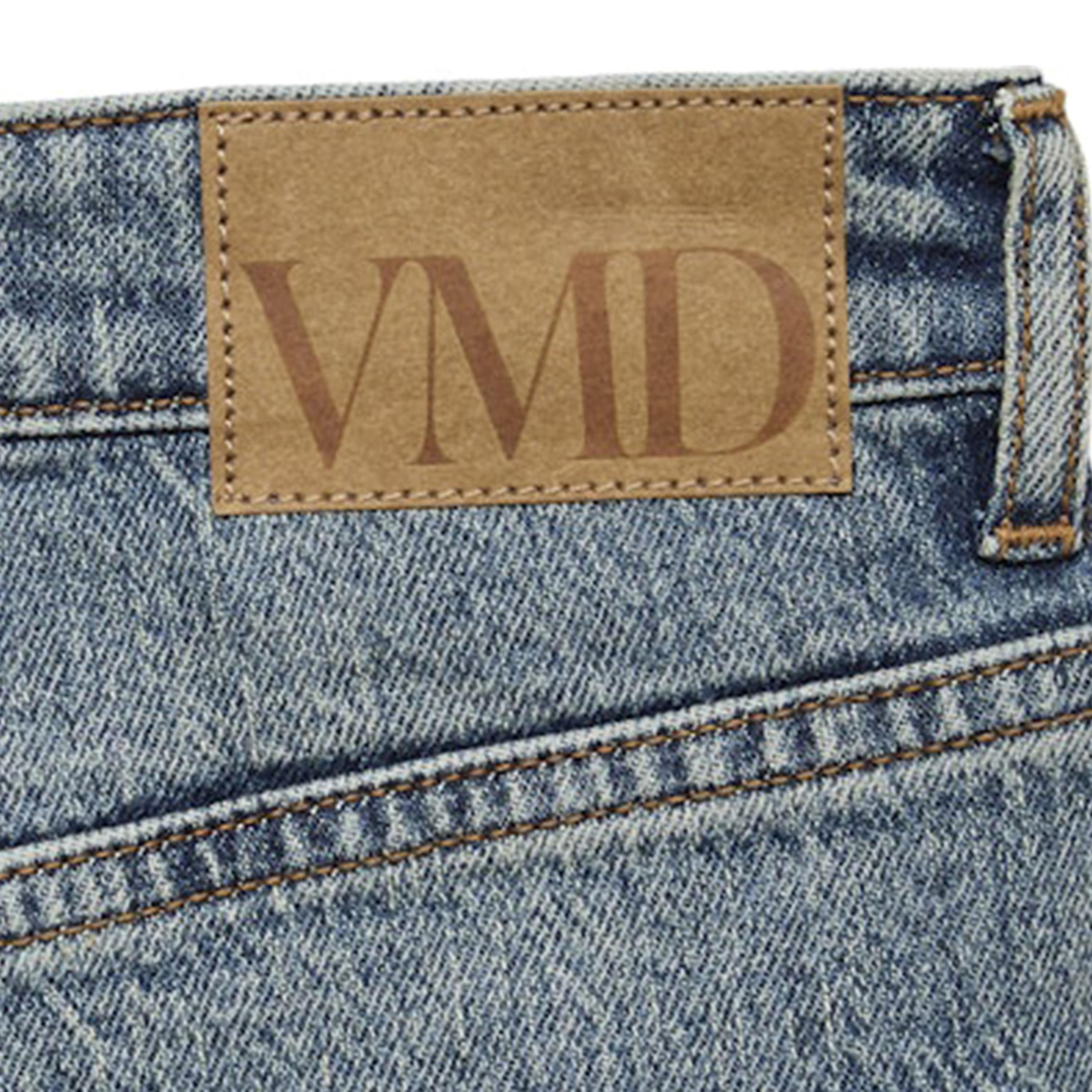 بنطلون جينز نسائي واسع الساق بزر وسحاب بلون أزرق من فيرو مودا-women-clothing-bottoms-jeans-image-5