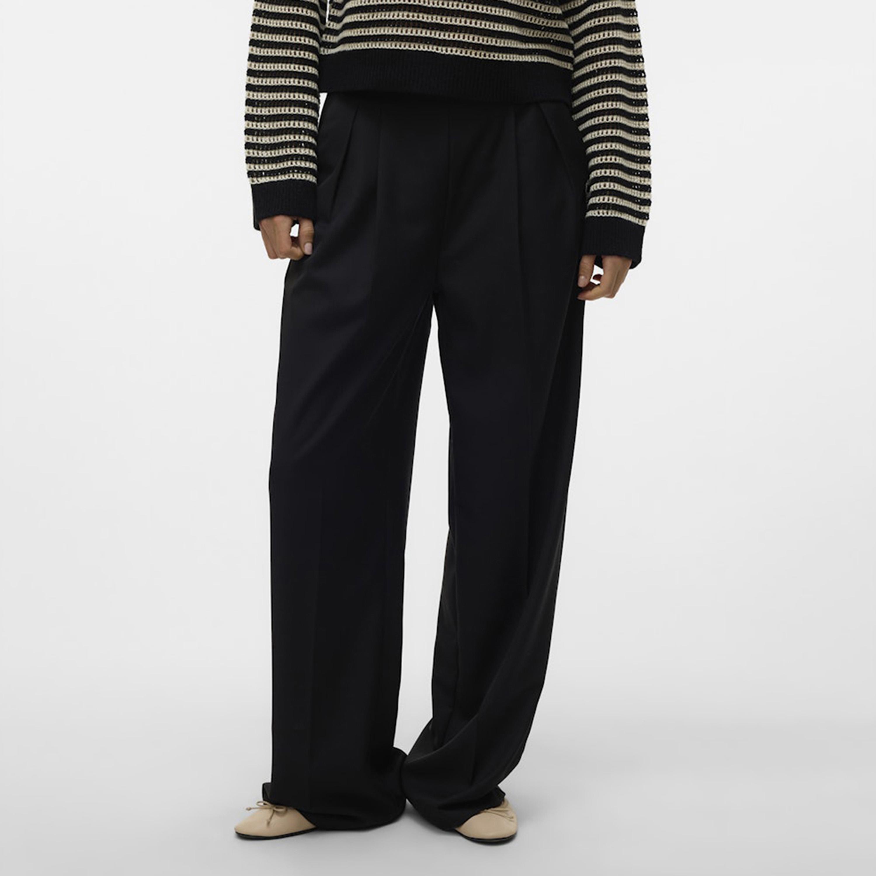 بنطلون نسائي واسع الساق بسحاب مخفي من فيرو مودا-women-clothing-bottoms-trousers-image-1