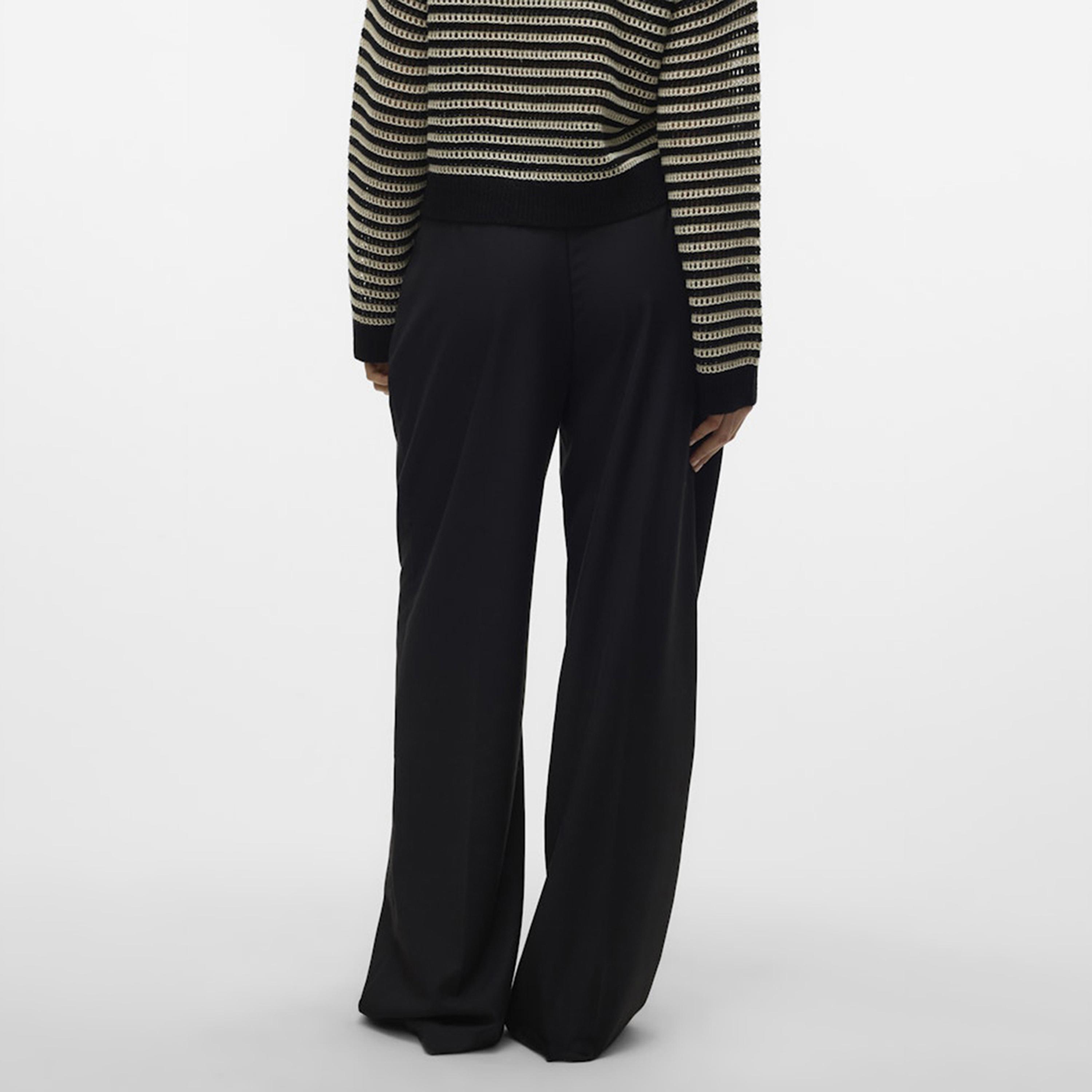 Vero Moda Concealed Zip Wide Leg Women's Trousers-women-clothing-bottoms-trousers-image-3