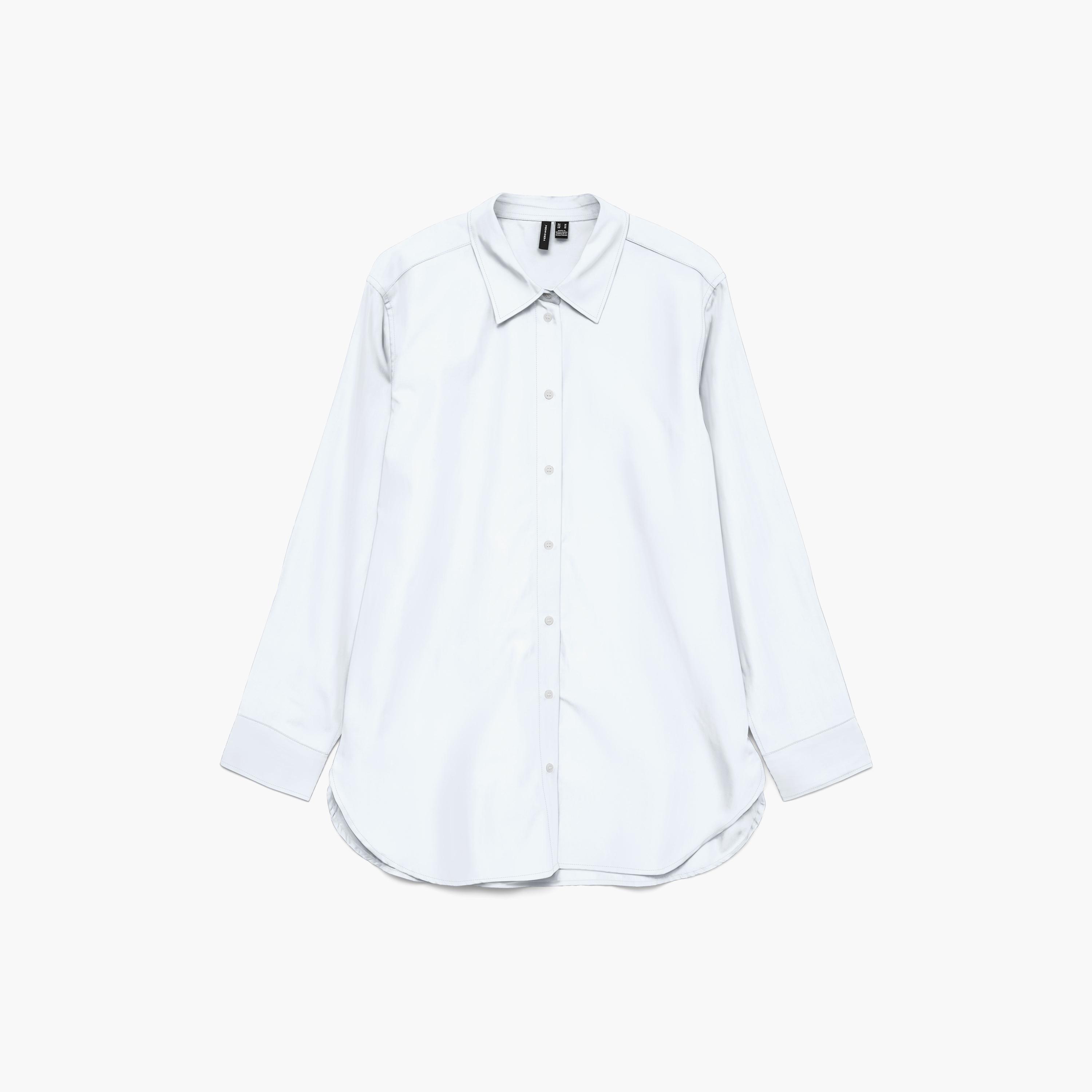 قميص حريمي بياقة مدببة أبيض من فيرو مودا-women-clothing-shirtsandblouses-shirts-image-5