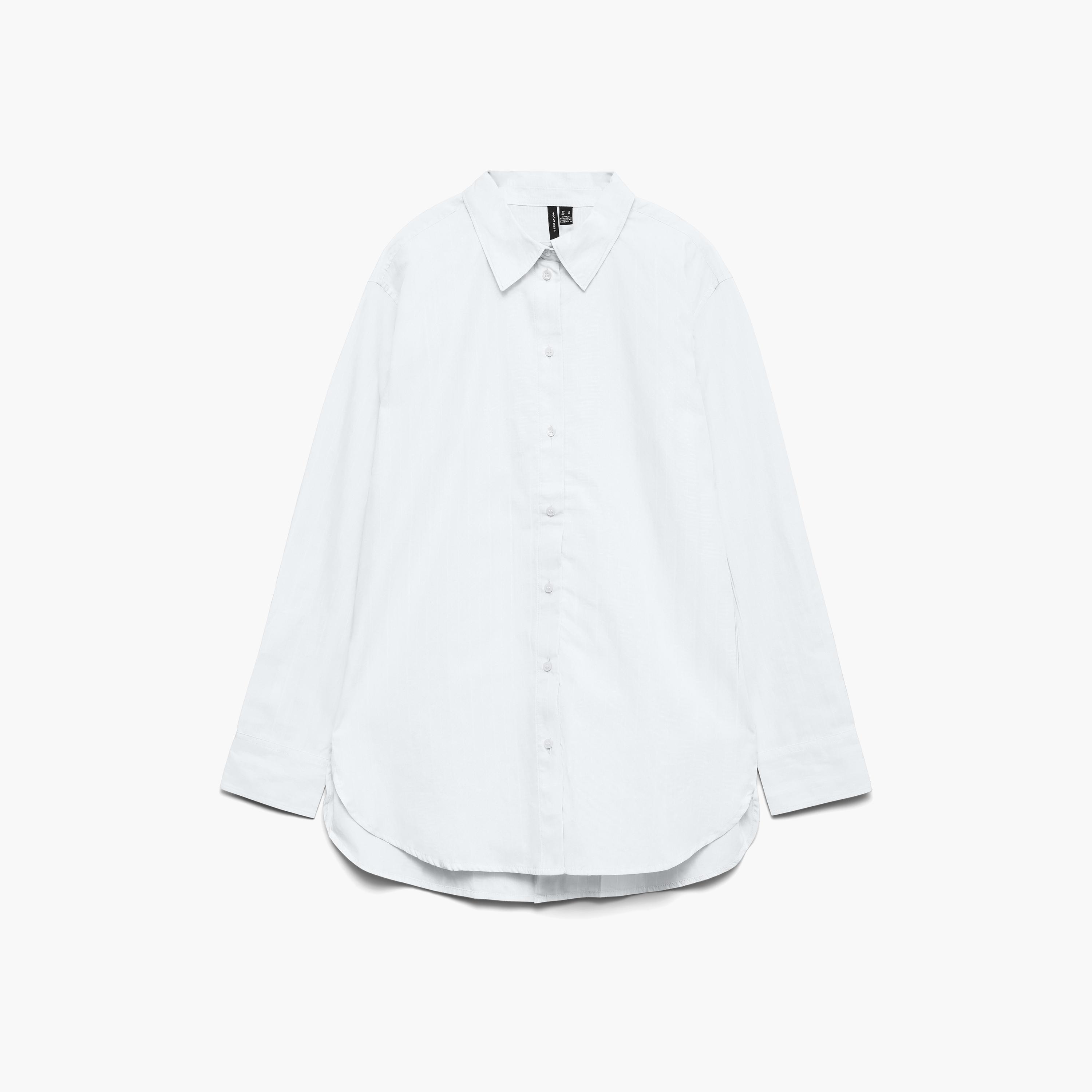 قميص حريمي بياقة مدببة أبيض من فيرو مودا-women-clothing-shirtsandblouses-shirts-image-6