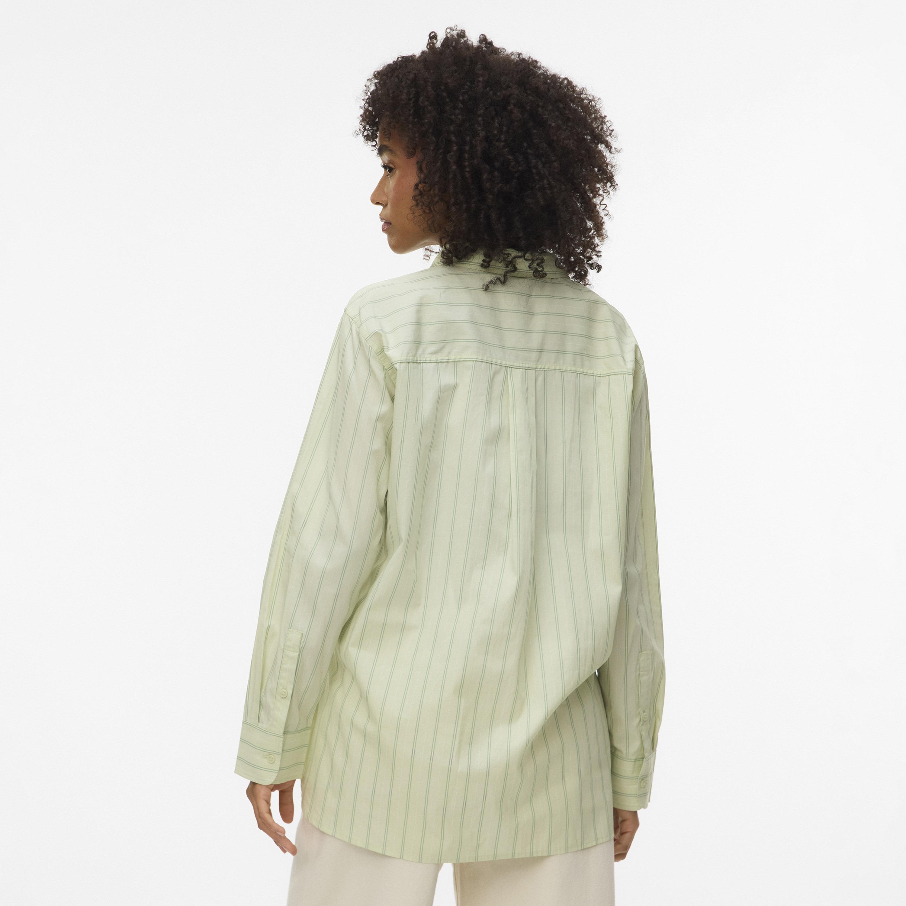 Vero Moda Striped Pointed Collar Women's Shirt-women-clothing-shirtsandblouses-shirts-image-3