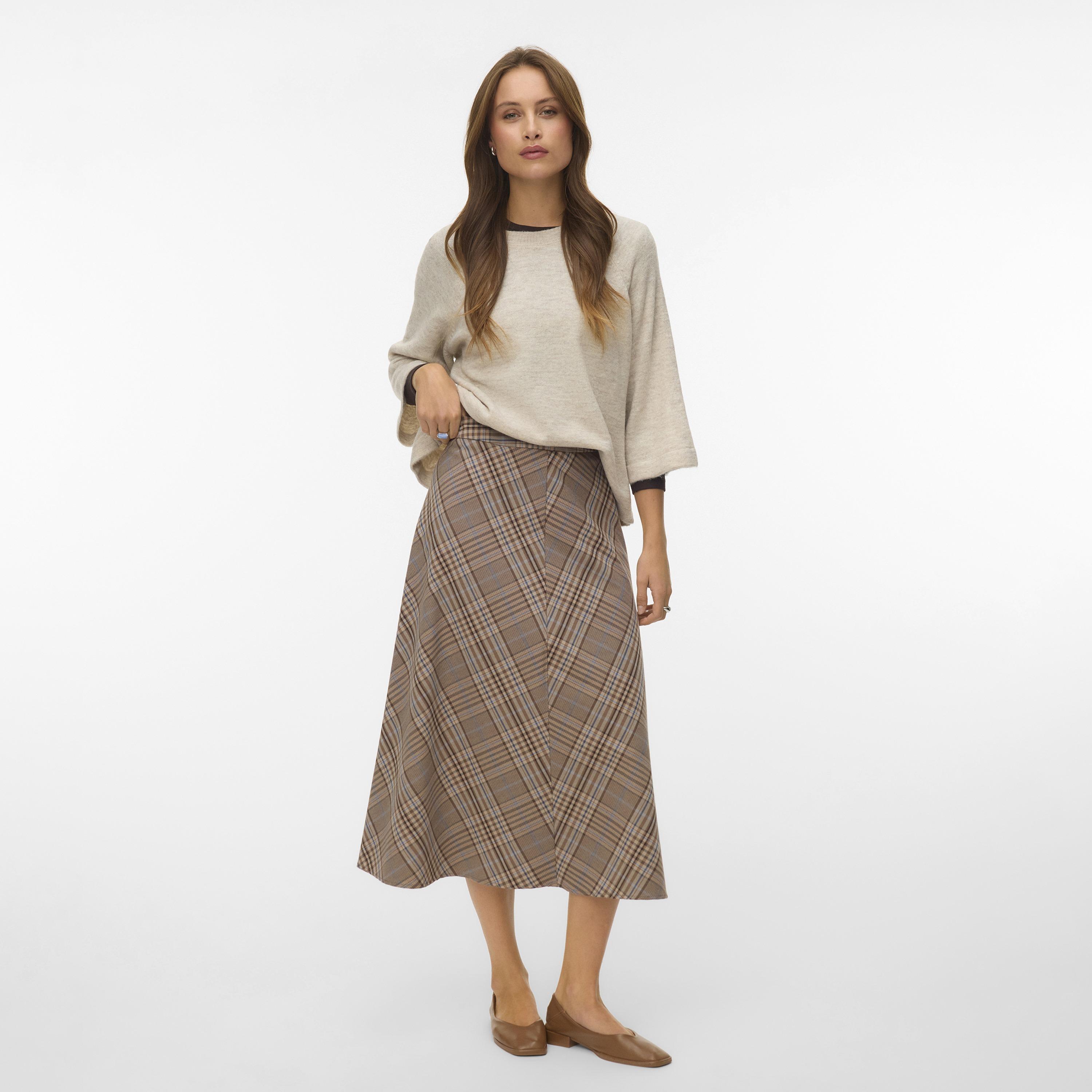 بلوفر حريمي بأكمام راجلان باللون البيج من فيرو مودا-women-winterwear-cardigansandjumpers-jumpers-image-2