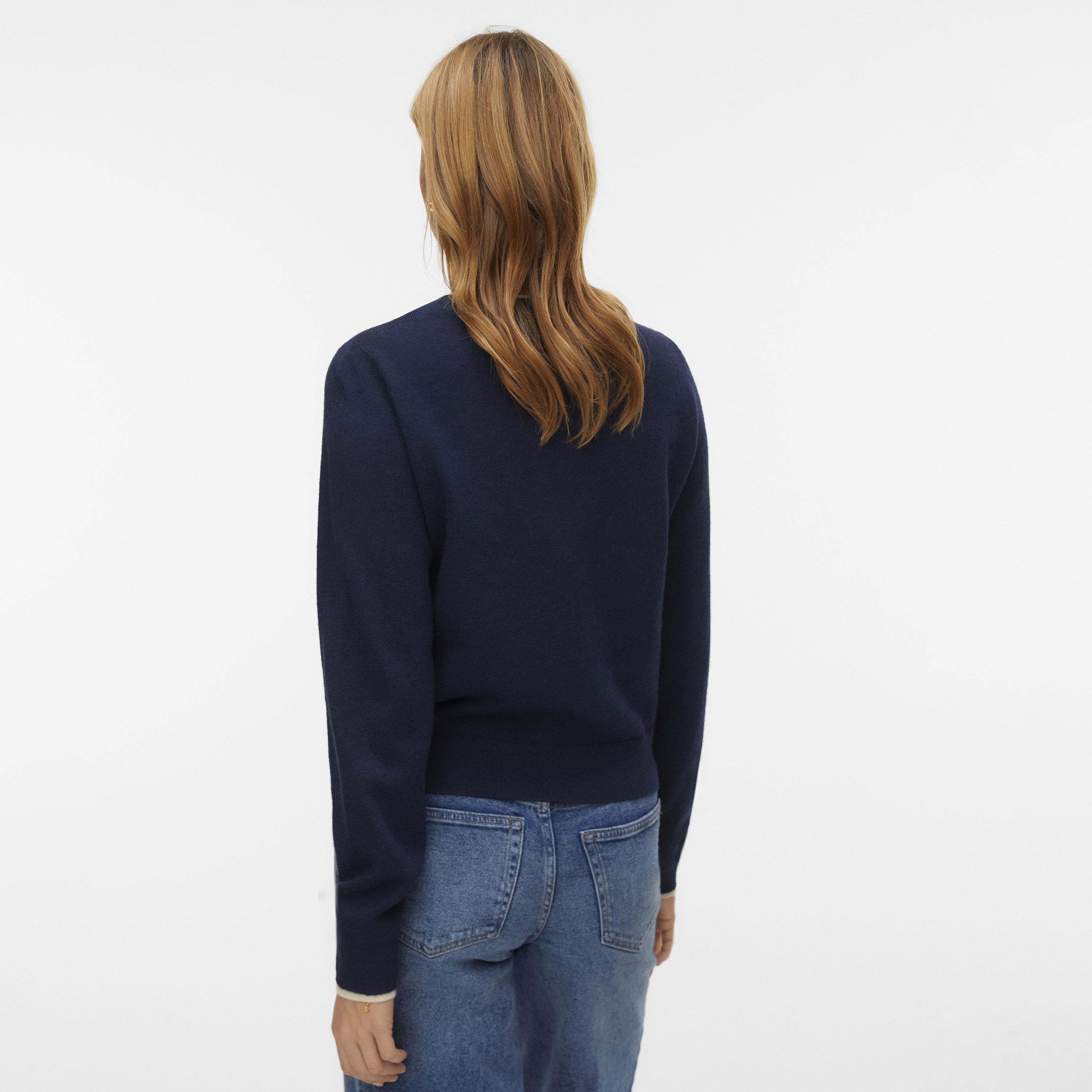 كارديجان حريمي باللون الأزرق من فيرو مودا-women-winterwear-cardigansandjumpers-cardigans-image-3