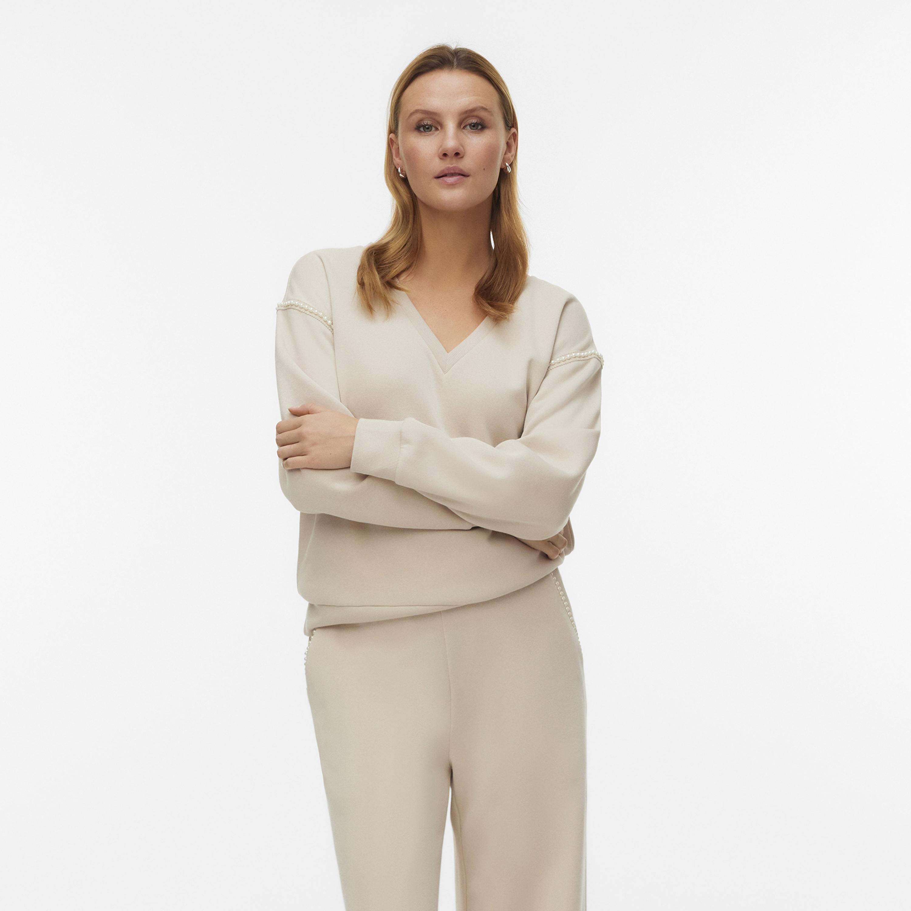 Vero Moda Dropped Sleeves Women's Sweatshirt-women-clothing-hoodiesandsweatshirts-sweatshirts-image-2