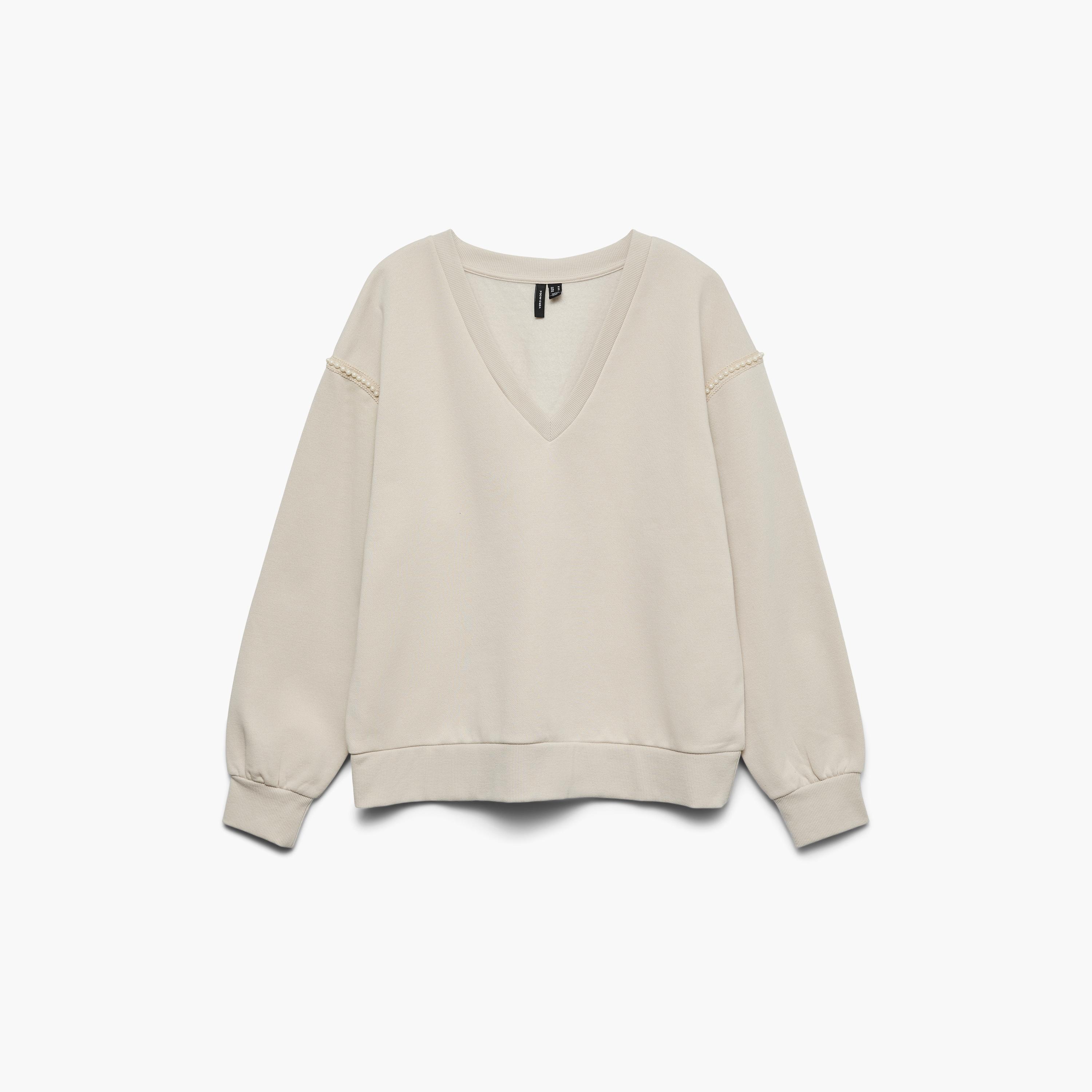 Vero Moda Dropped Sleeves Women's Sweatshirt-women-clothing-hoodiesandsweatshirts-sweatshirts-image-1