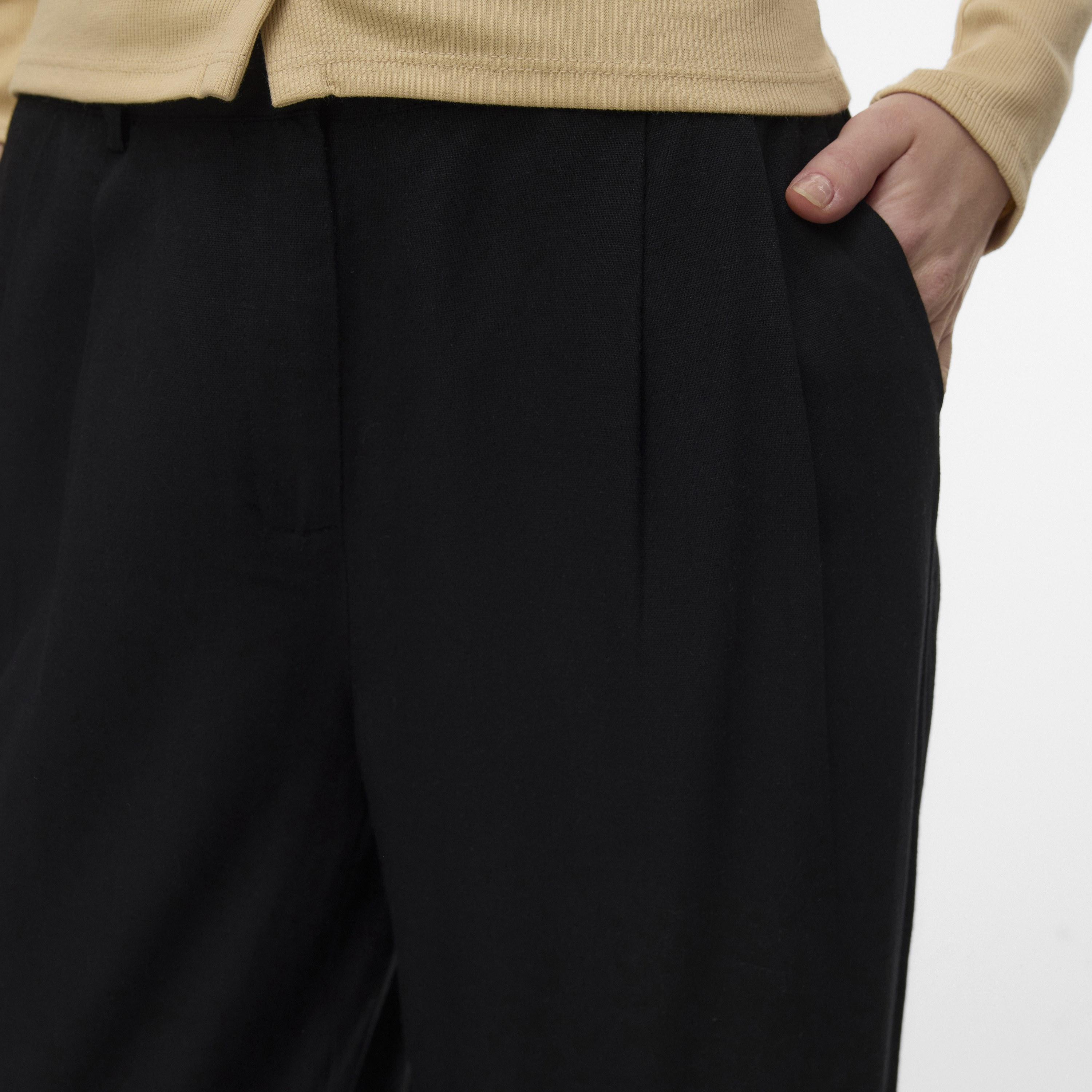 Vero Moda Black Zip Fly Women's Trousers-women-clothing-trousers-image-4