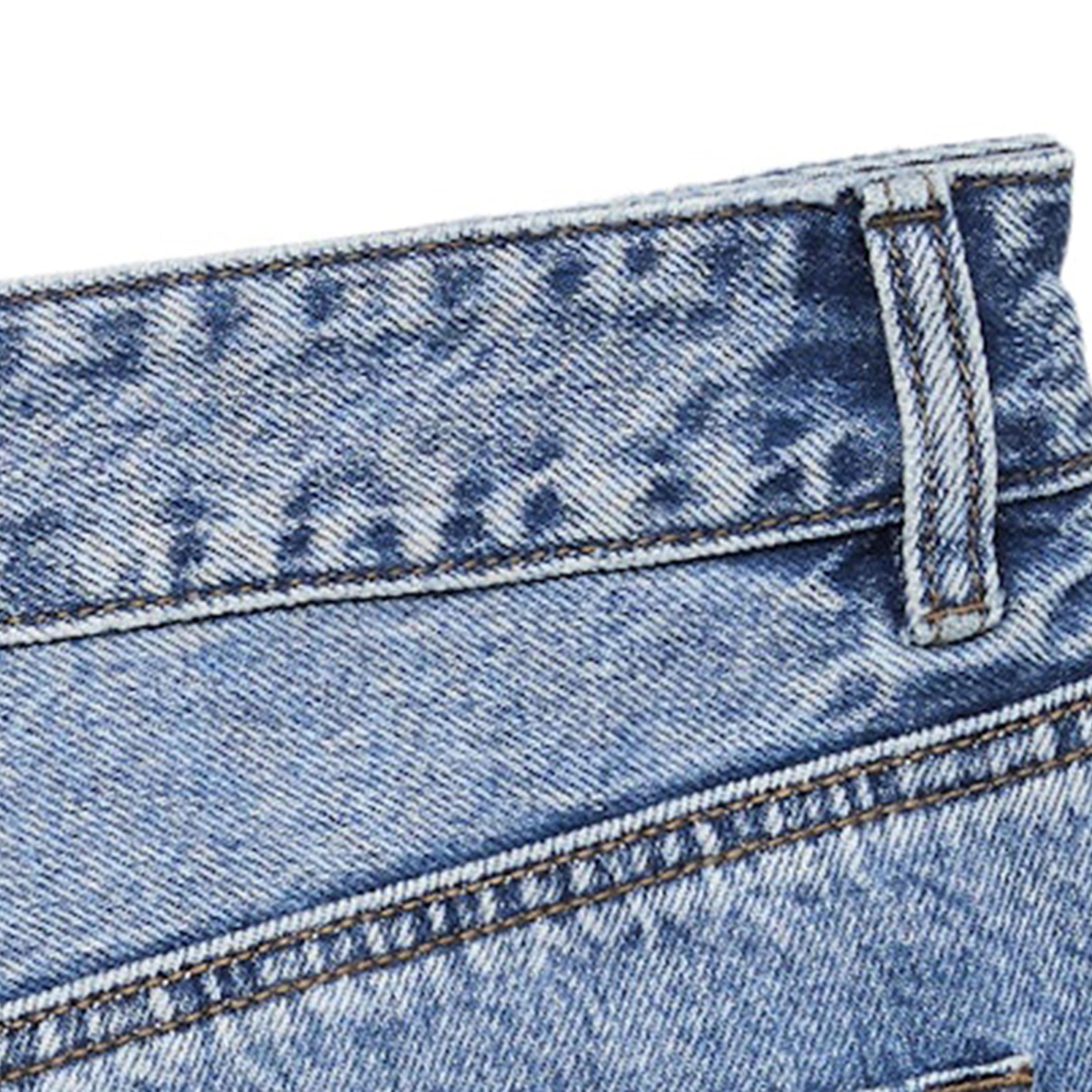 Vero Moda Blue Button and Zip Fly Barrel Women's Jeans-women-clothing-bottoms-jeans-image-5