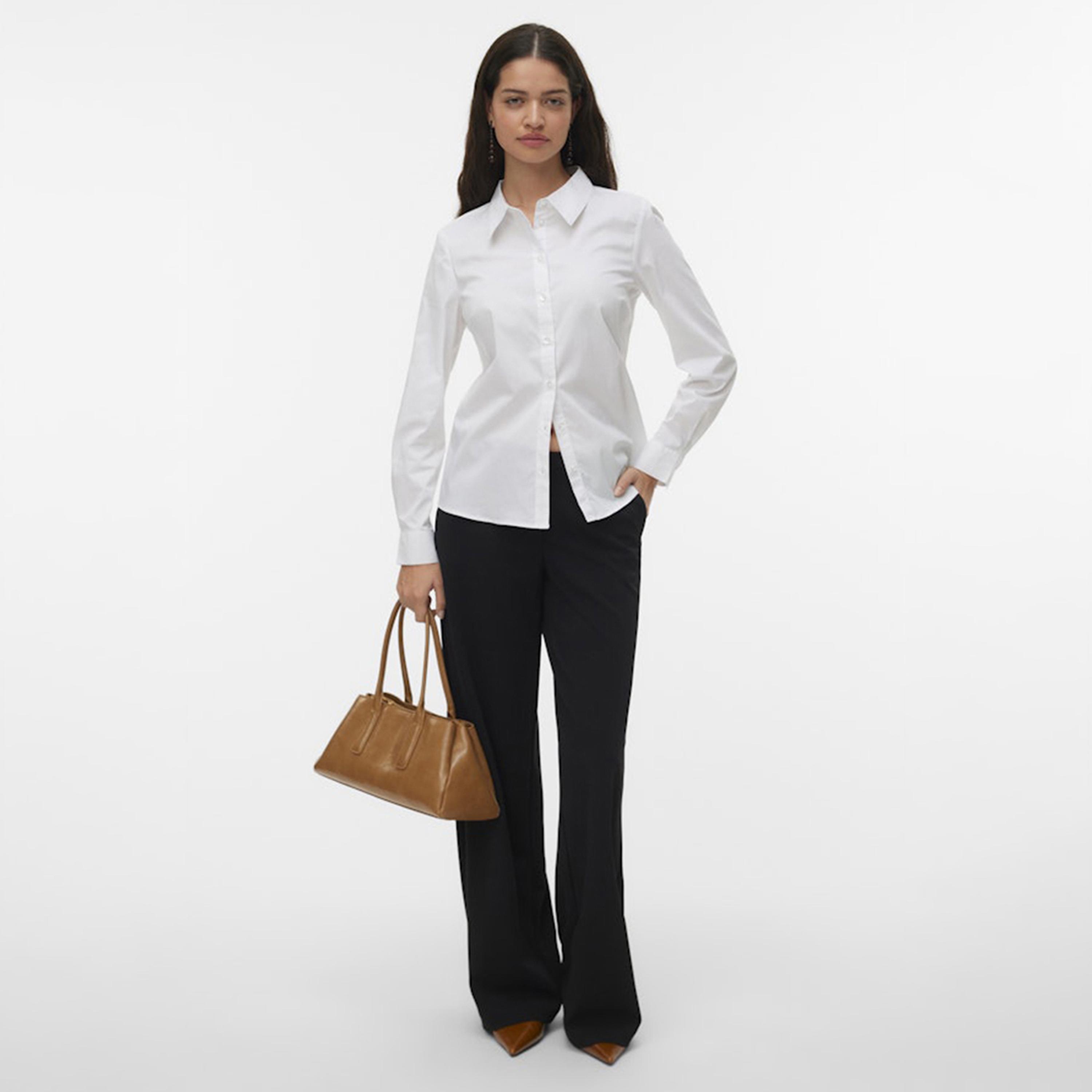 Vero Moda White Collared Women's Shirt-women-clothing-shirtsandblouses-shirts-image-2