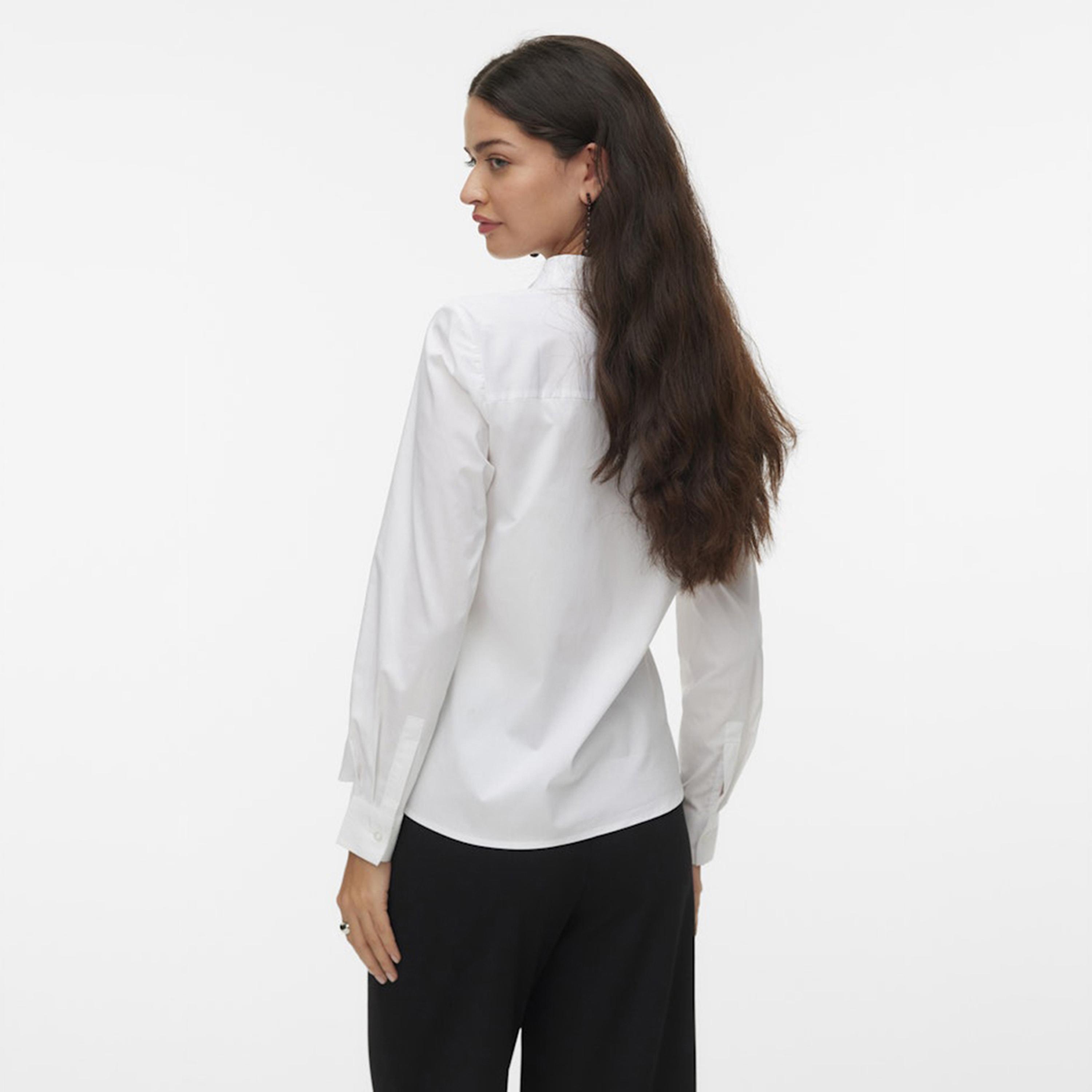 Vero Moda White Collared Women's Shirt-women-clothing-shirtsandblouses-shirts-image-3