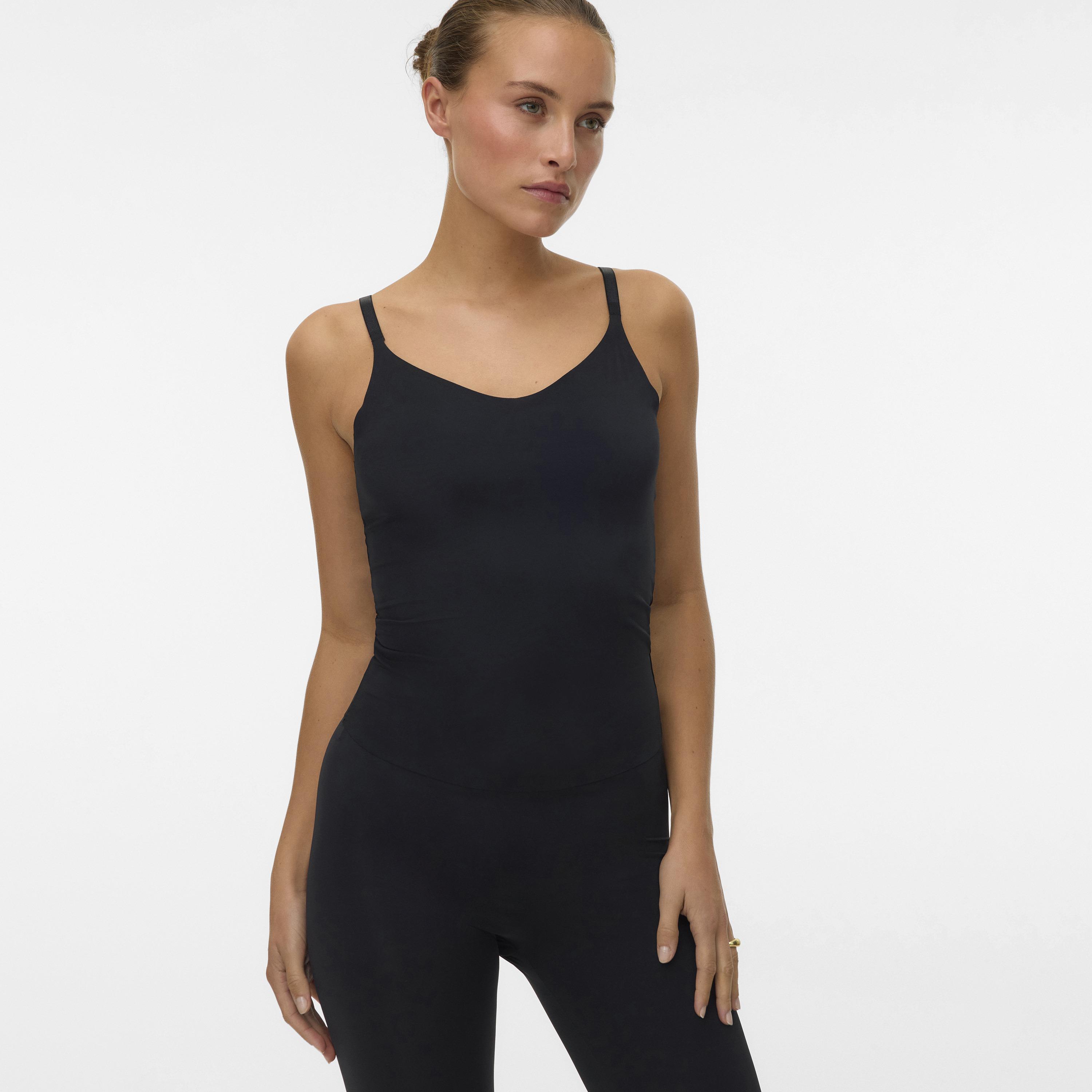 Vero Moda Black Scoop Neck Women's Tank Top-women-clothing-shirtsandblouses-blouses-image-3