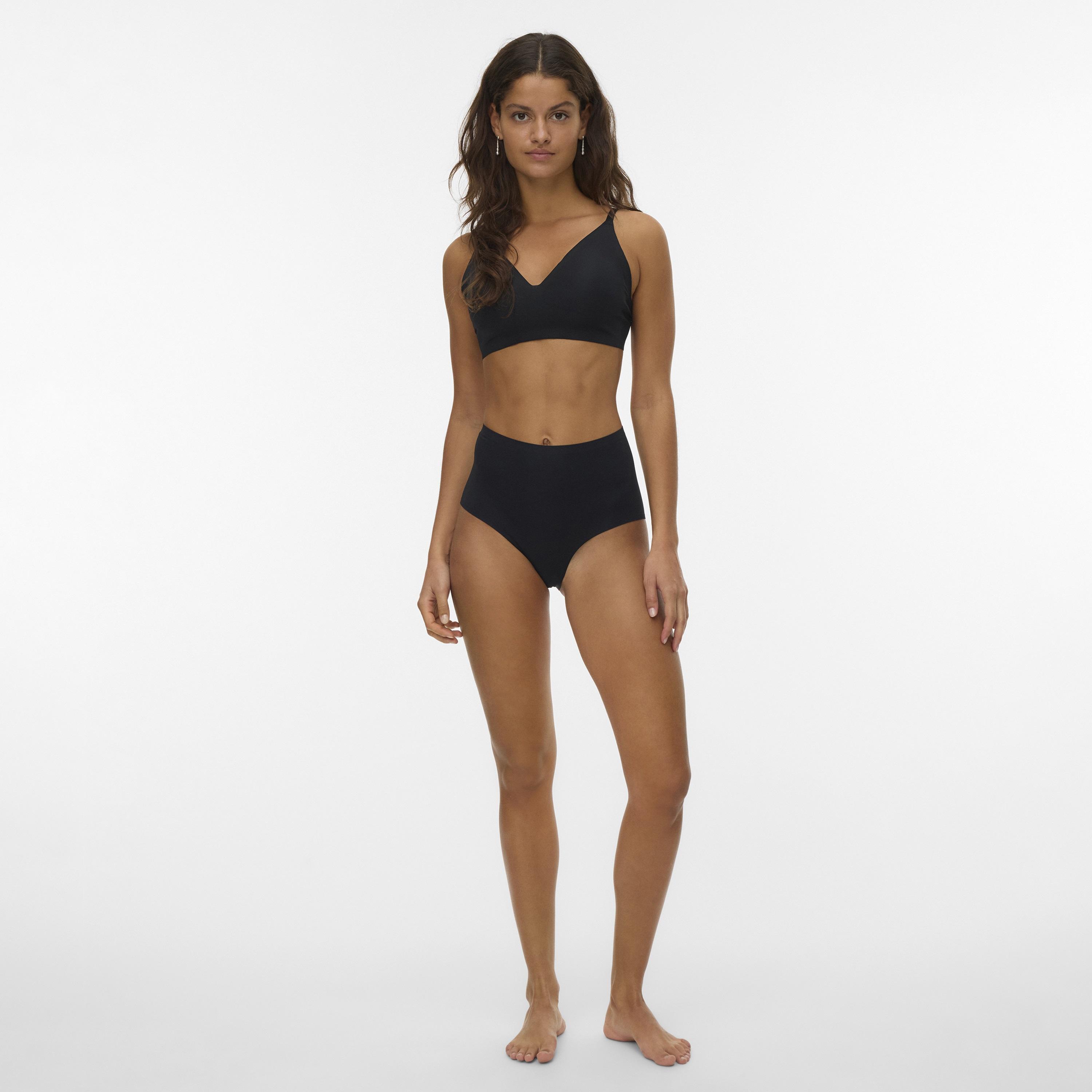 Vero Moda Black Plain Women's Bikini Bra-women-clothing-swimandbeach-bikinis-image-2