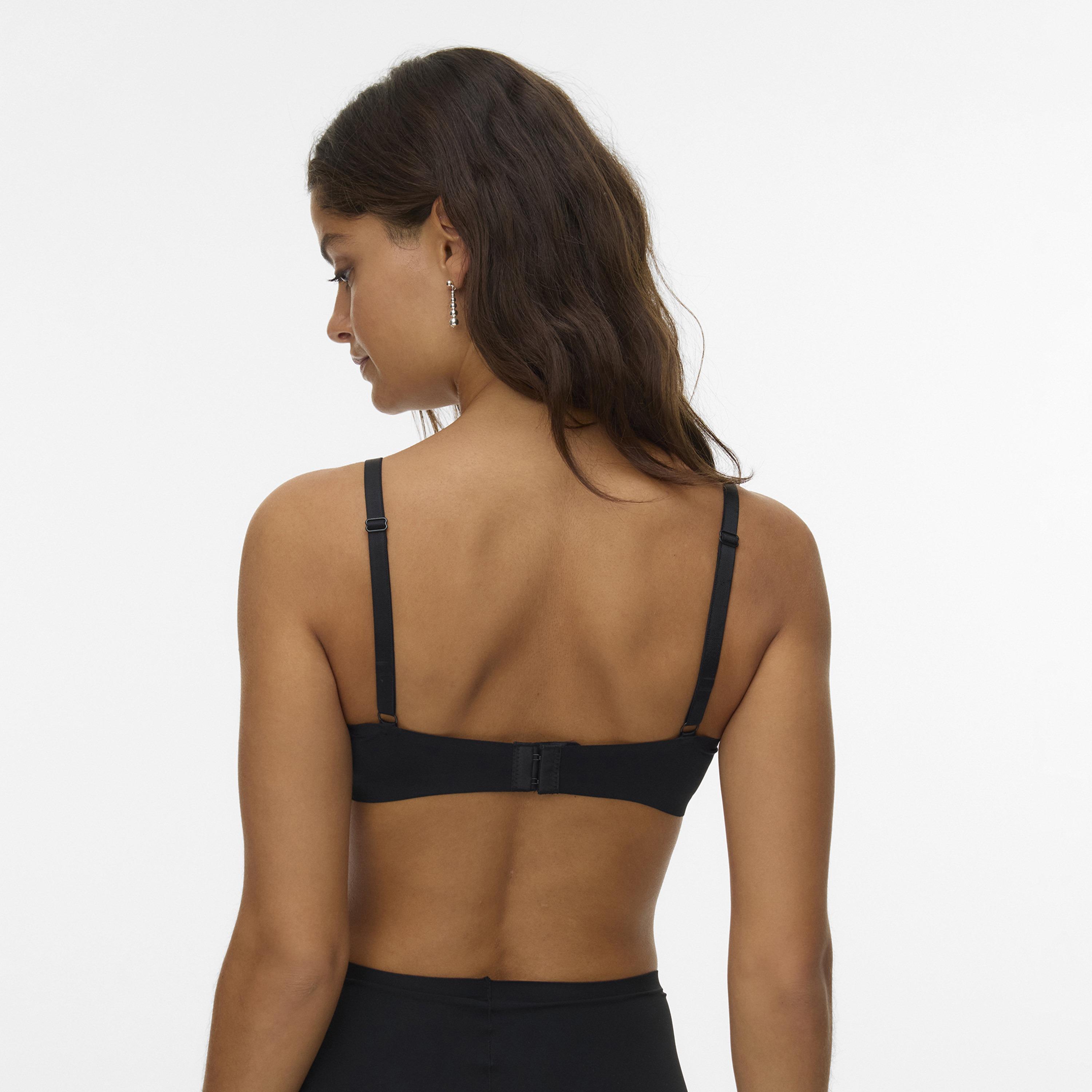Vero Moda Black Plain Women's Bikini Bra-women-clothing-swimandbeach-bikinis-image-3