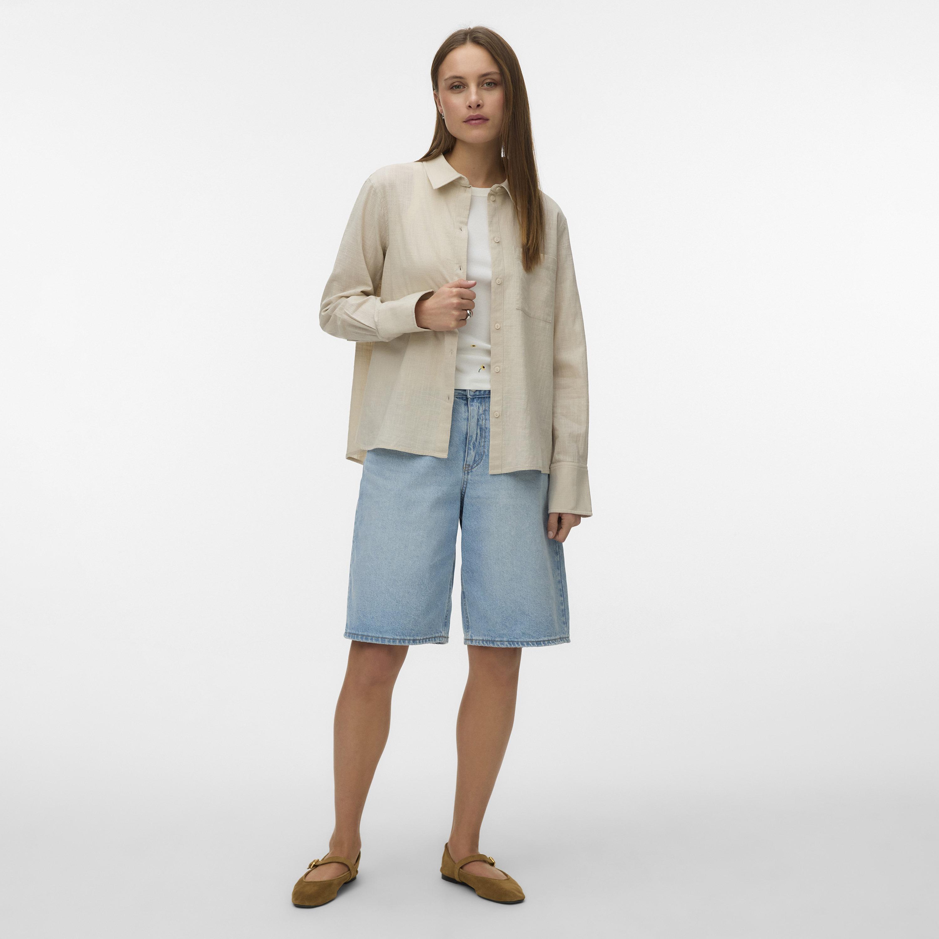 Vero Moda Pointed Collar Women's Shirt-women-clothing-shirtsandblouses-shirts-image-2