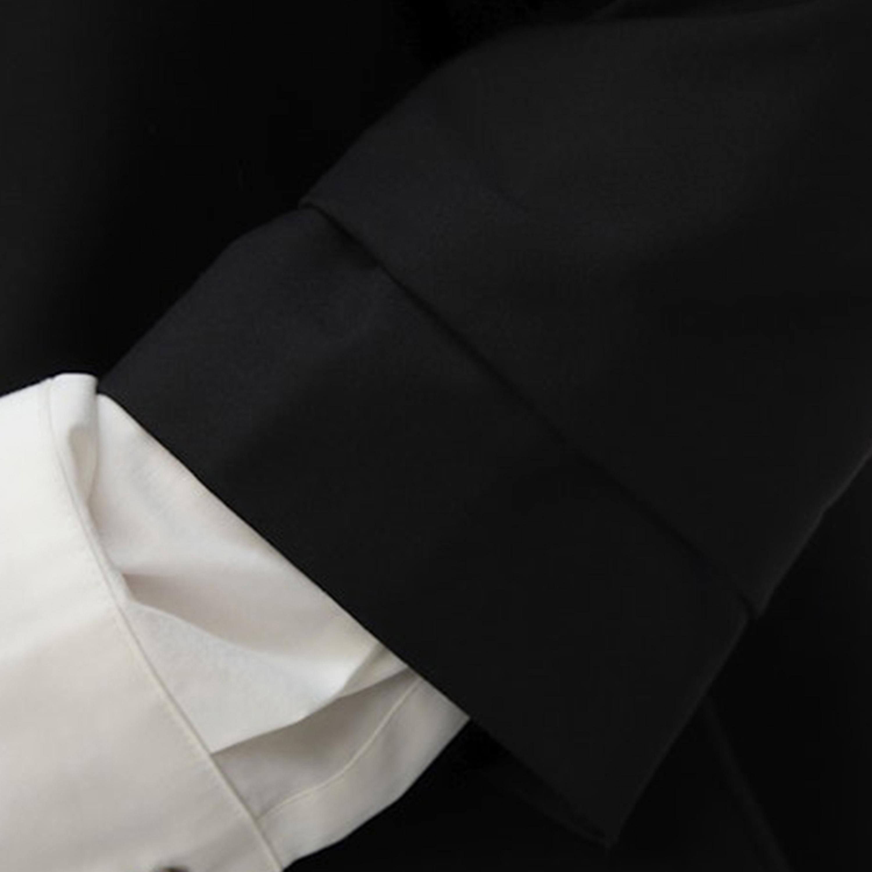 Vero Moda Black Lapel Collar Women's Blazer-women-clothing-coatsandjackets-blazers-image-4