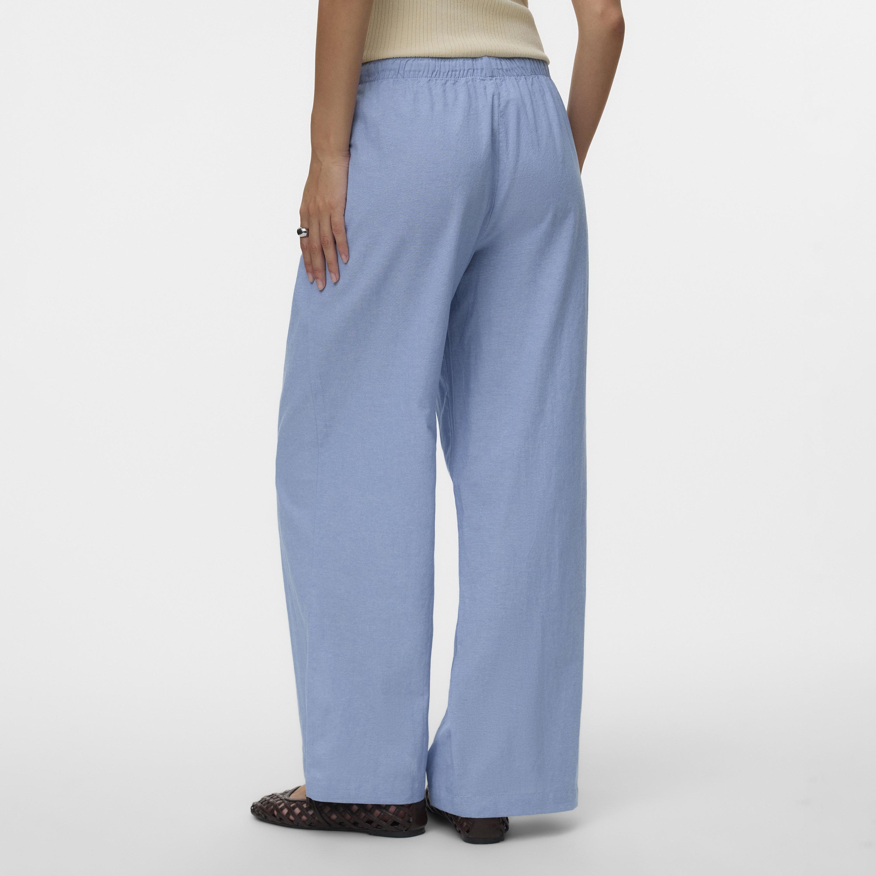Vero Moda Drawstring Waist Wide Leg Women's Trousers-women-clothing-trousers-image-4