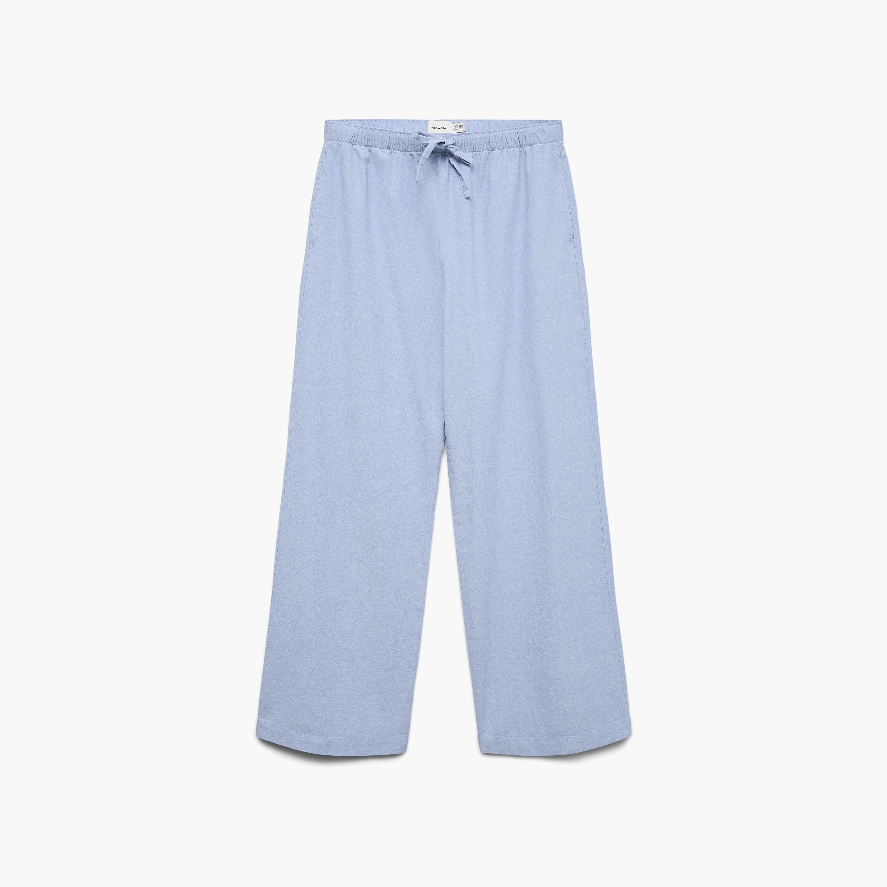 Vero Moda Drawstring Waist Wide Leg Women's Trousers-women-clothing-trousers-image-5