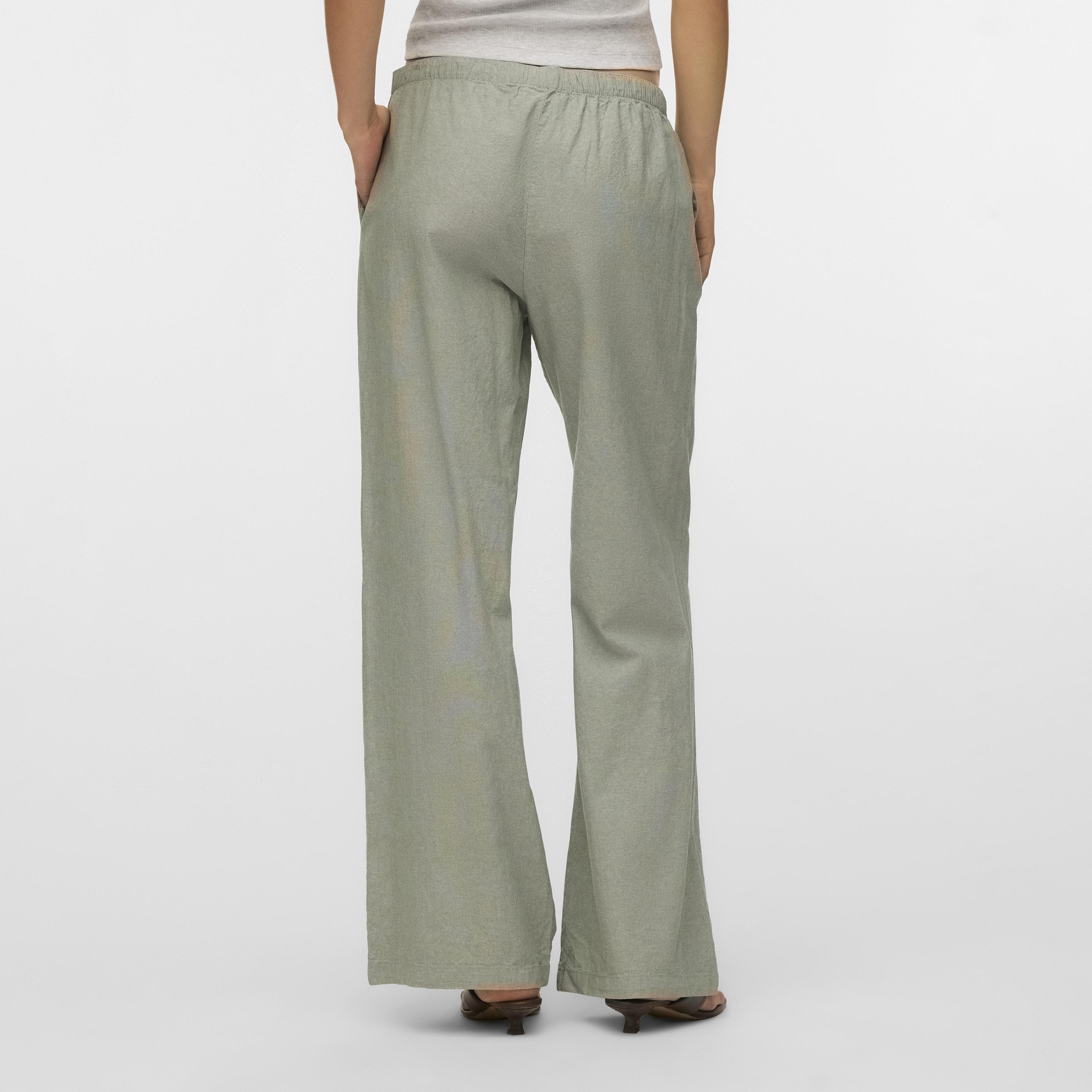 Vero Moda Drawstring Waist Wide Leg Women's Trousers-women-clothing-trousers-image-4