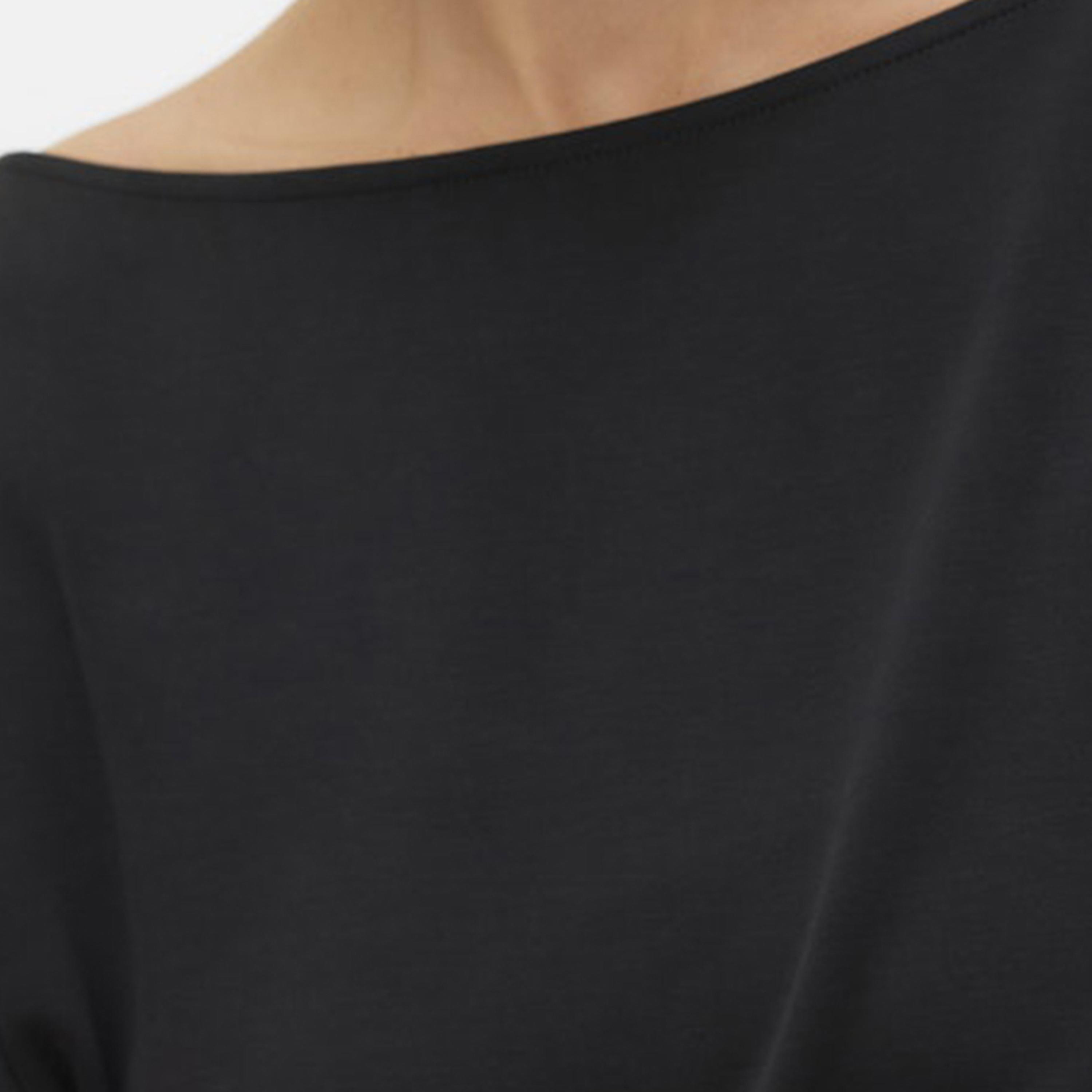 بلوزة نسائية بأكمام "دروب شولدر" منسدلة وياقة "بوت نيك" من فيرو مودا-women-clothing-shirtsandblouses-blouses-image-5