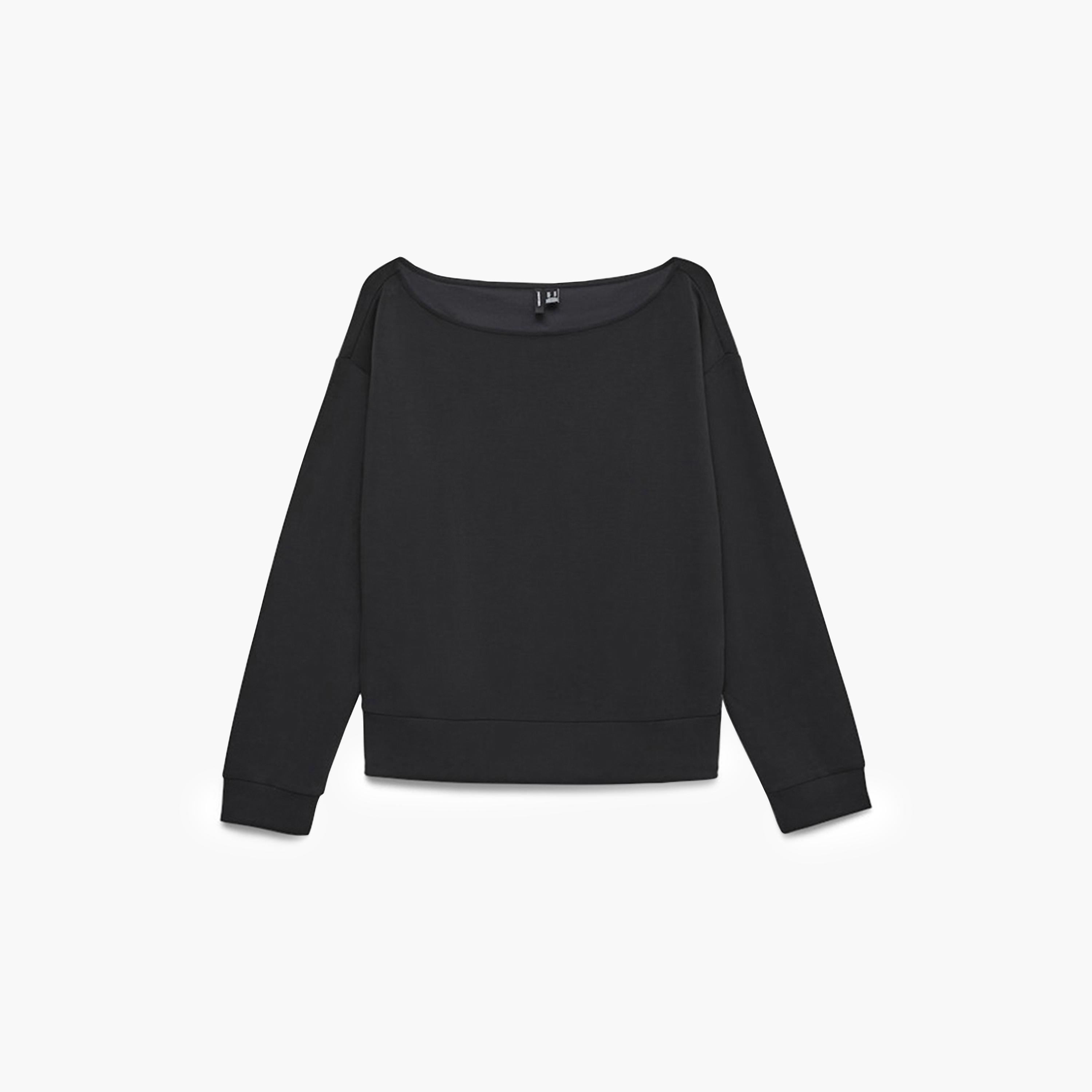 بلوزة نسائية بأكمام "دروب شولدر" منسدلة وياقة "بوت نيك" من فيرو مودا-women-clothing-shirtsandblouses-blouses-image-6