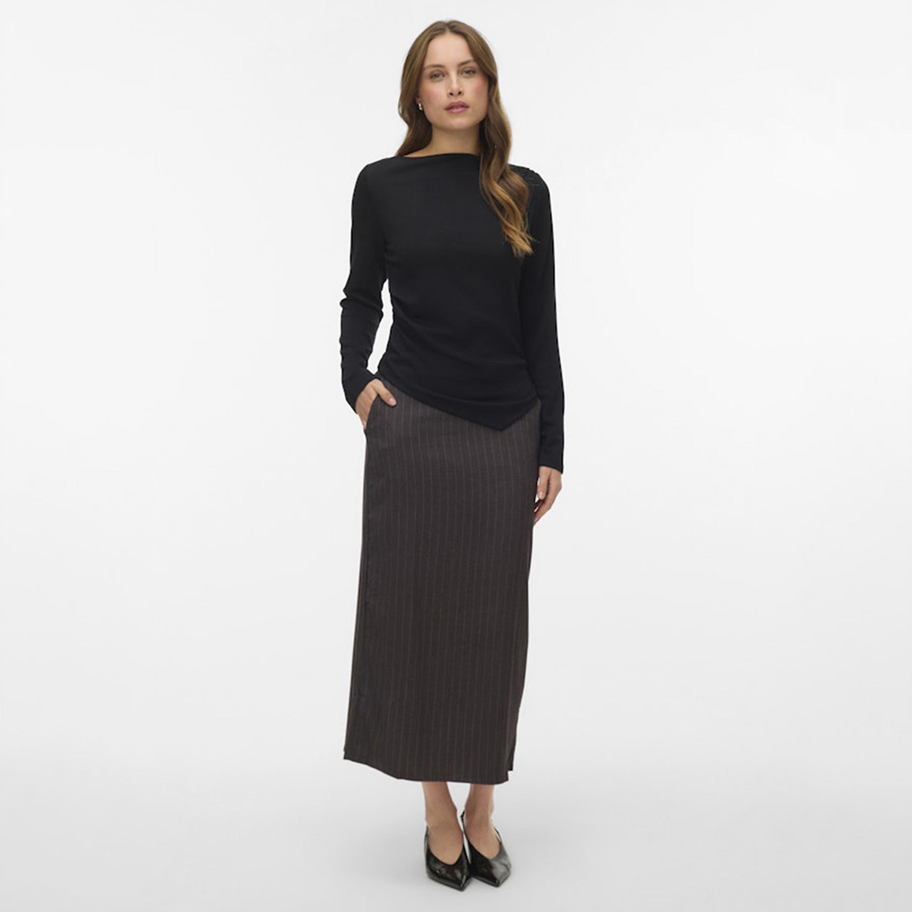 بلوزة نسائية بياقة "بوت نيك" عريضة من فيرو مودا-women-clothing-shirtsandblouses-blouses-image-2