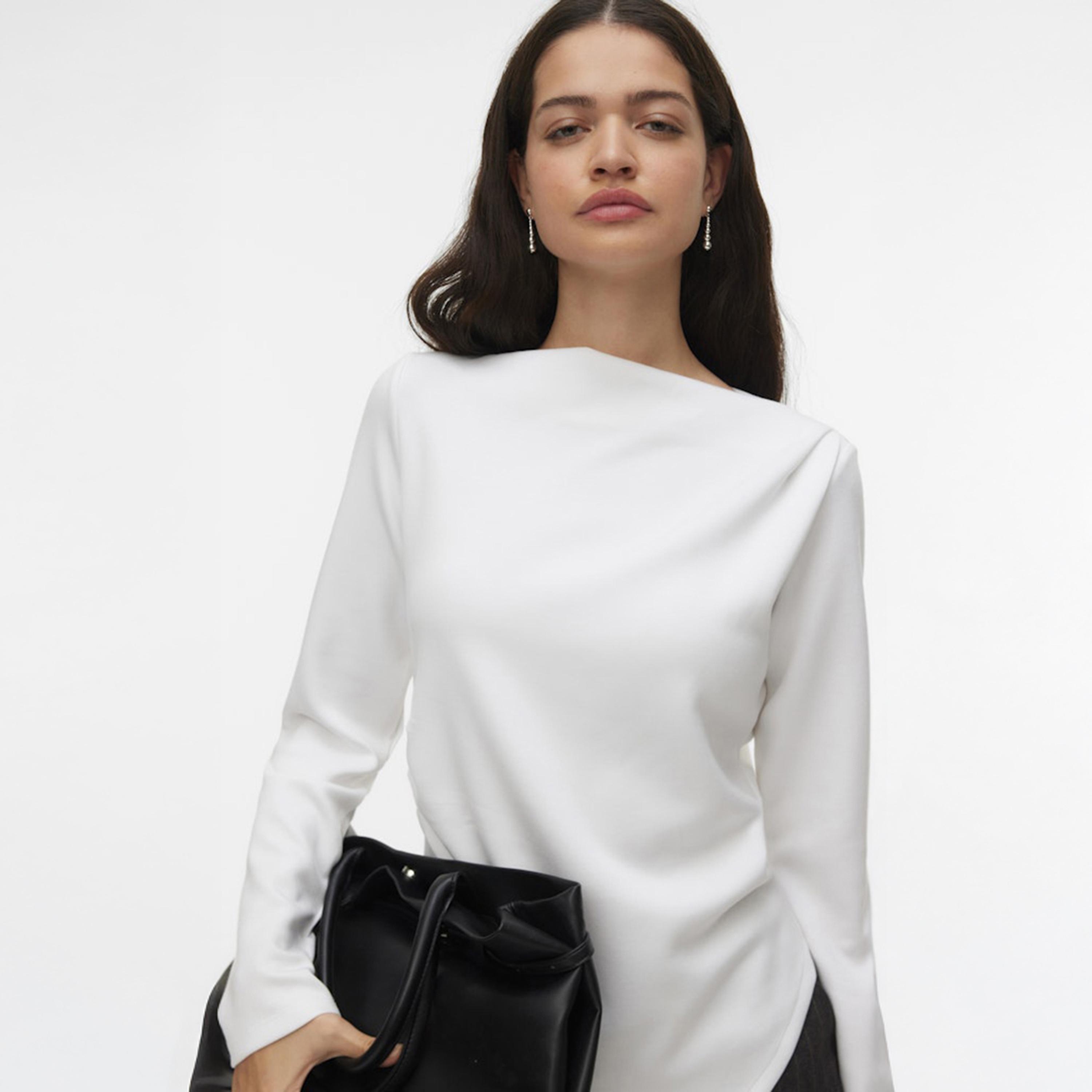 بلوزة نسائية بياقة "بوت نيك" عريضة من فيرو مودا-women-clothing-shirtsandblouses-blouses-image-5