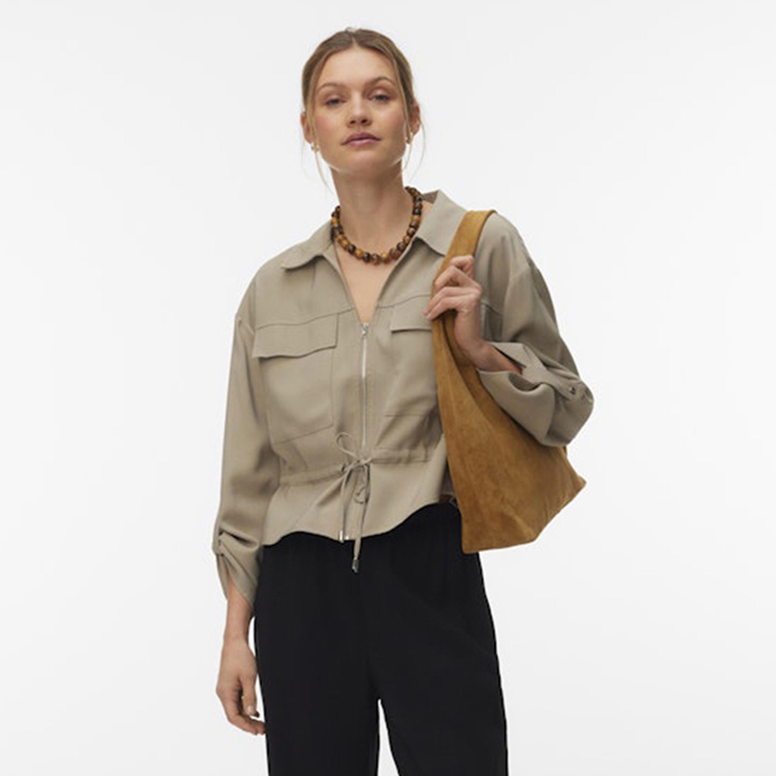 Vero Moda Collared Women's Shacket-women-clothing-shirtsandblouses-shirts-image-1