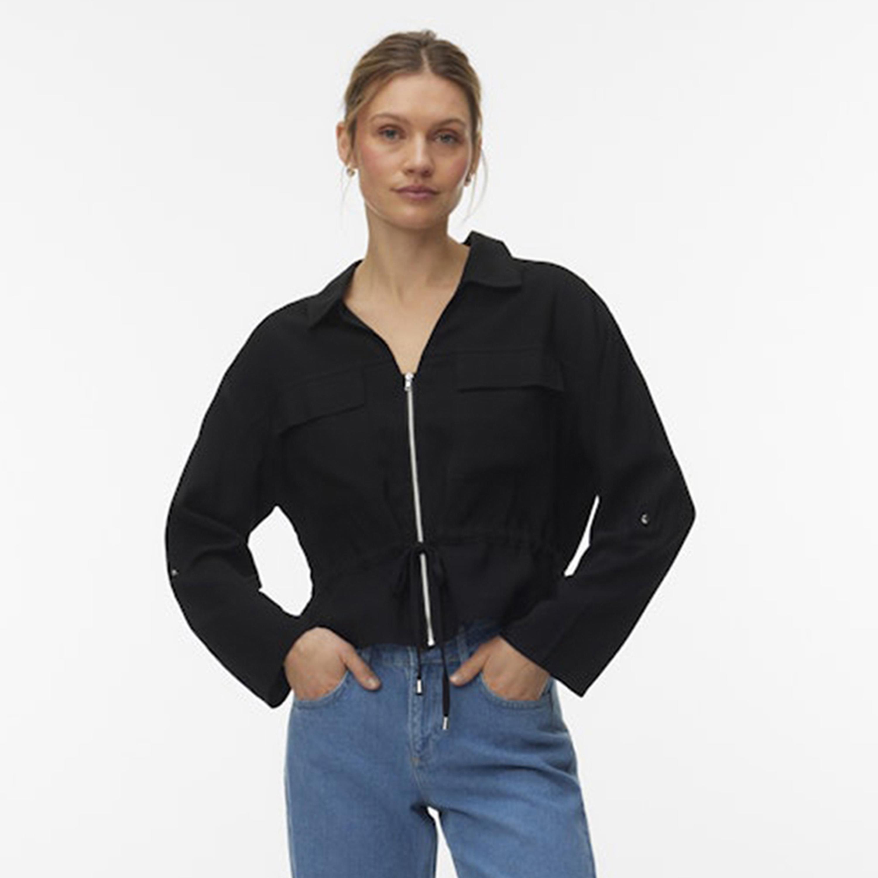 جاكيت-قميص "شاكيت" نسائي بياقة من فيرو مودا-women-clothing-shirtsandblouses-shirts-image-1