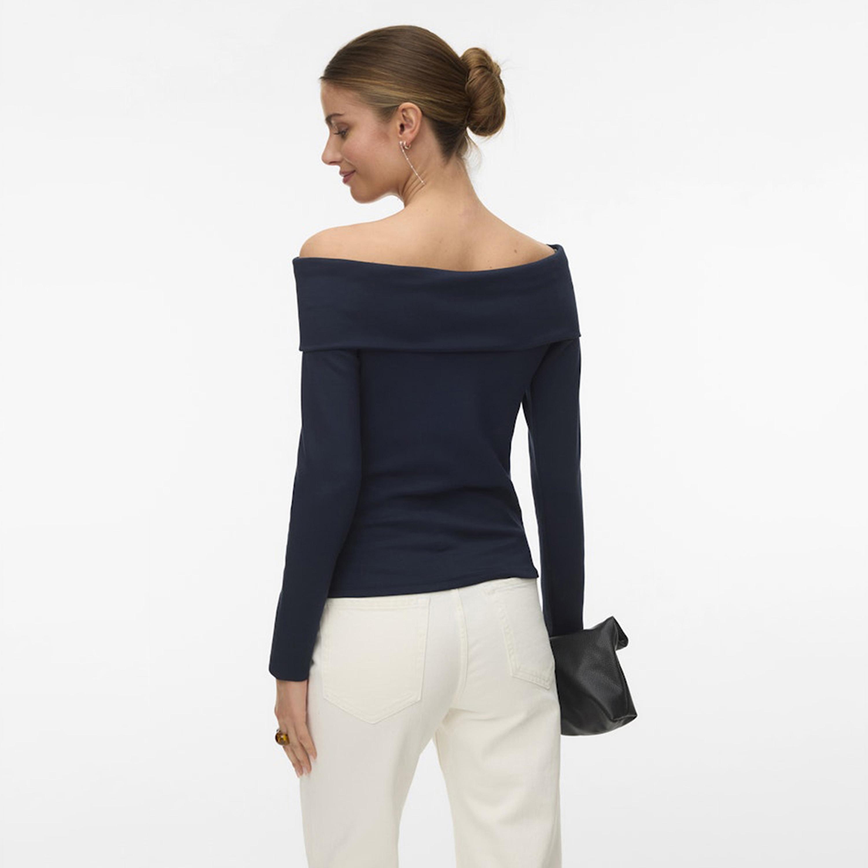 بلوزة "باردو" نسائية مكشوفة الأكتاف "أوف شولدر" من فيرو مودا-women-clothing-shirtsandblouses-blouses-image-3