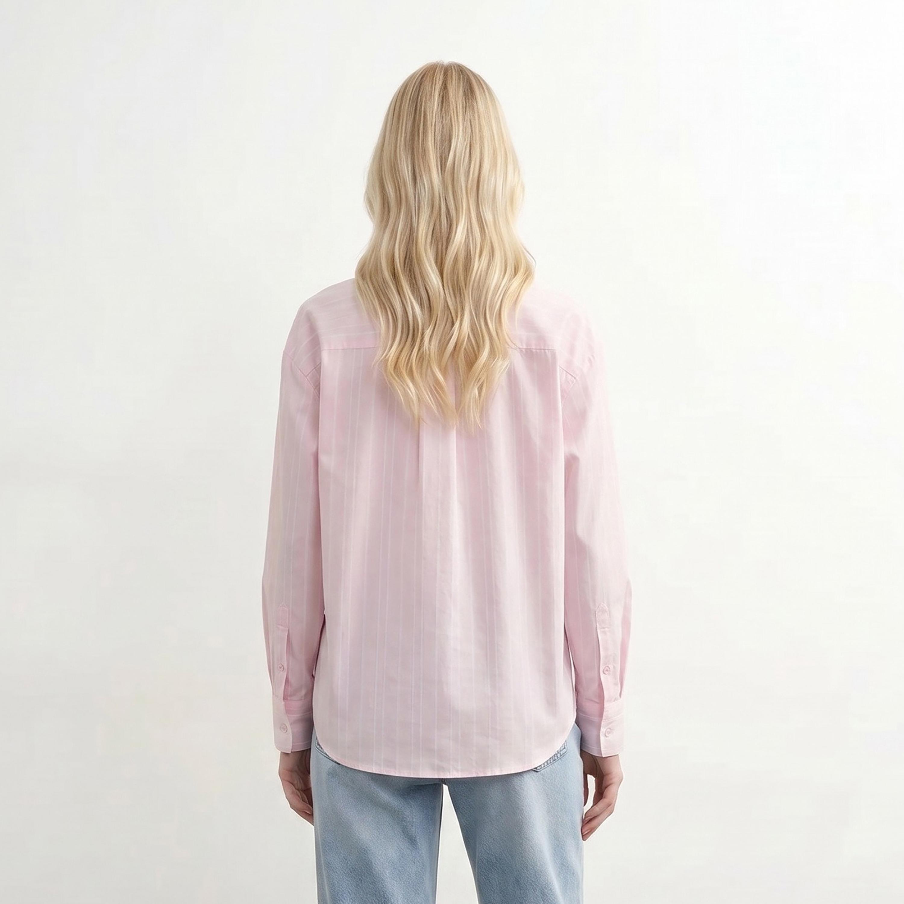 Vero Moda Striped Pointed Collar Women's Shirt-women-clothing-shirtsandblouses-shirts-image-3