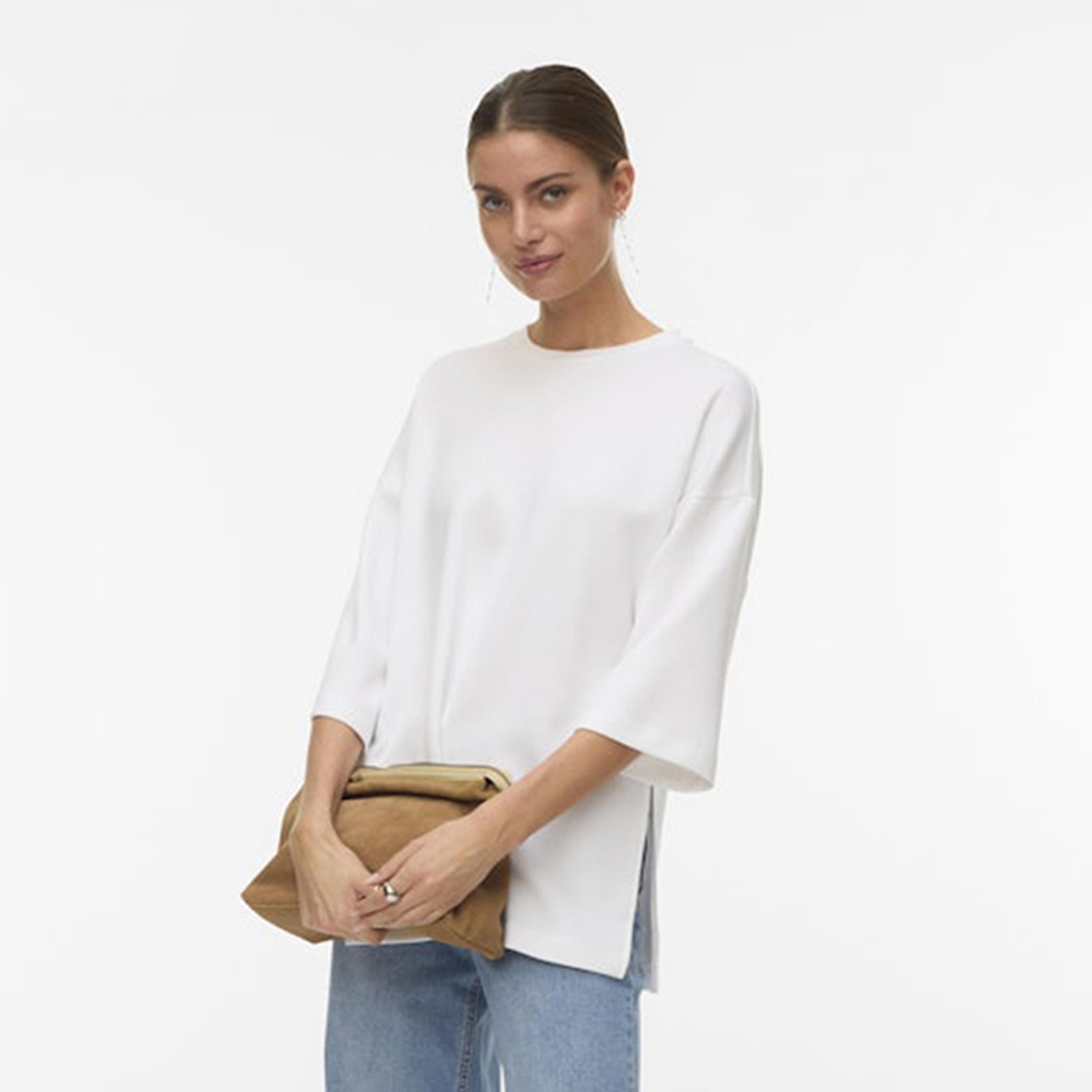 Vero Moda White Drop Shoulder Sleeves Women's Top-women-clothing-shirtsandblouses-blouses-image-1