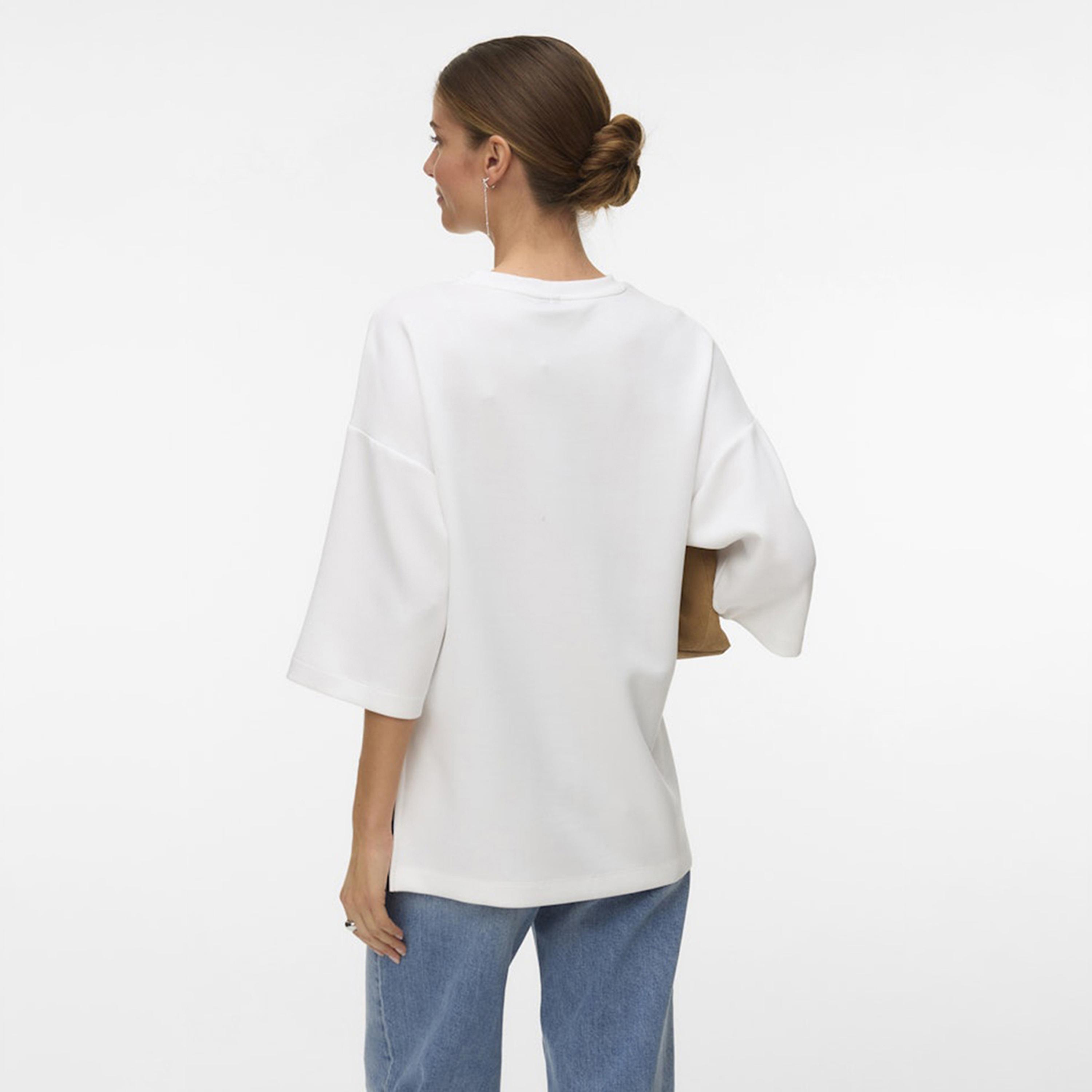 Vero Moda White Drop Shoulder Sleeves Women's Top-women-clothing-shirtsandblouses-blouses-image-3