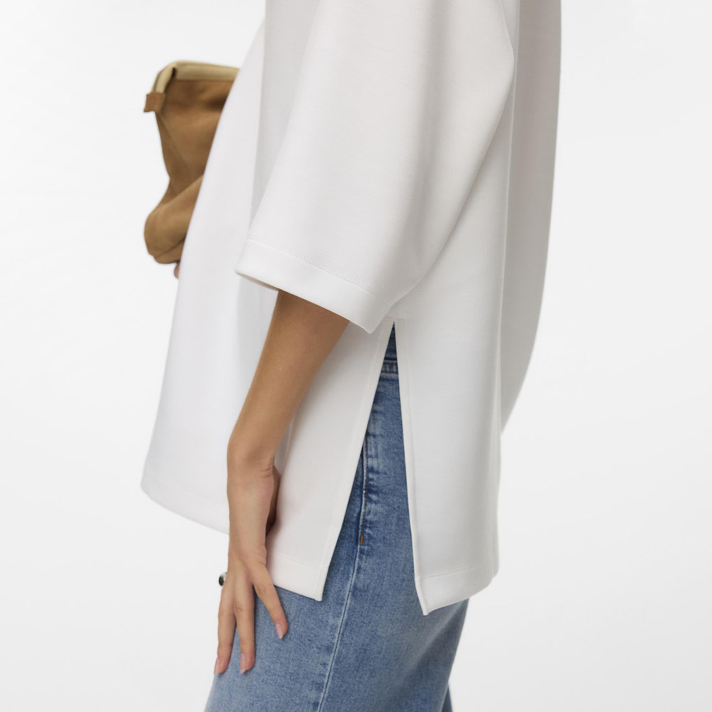 Vero Moda White Drop Shoulder Sleeves Women's Top-women-clothing-shirtsandblouses-blouses-image-4