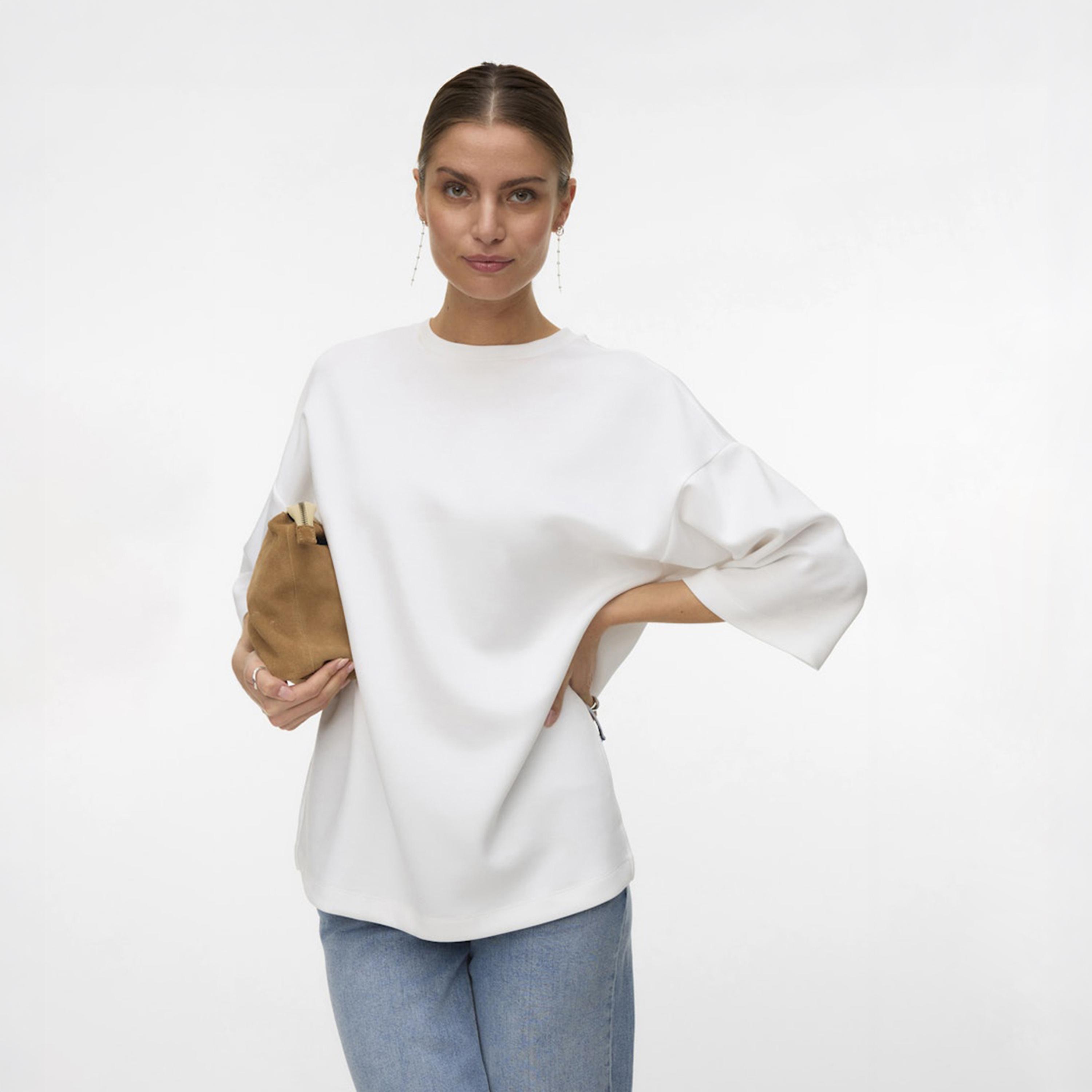 Vero Moda White Drop Shoulder Sleeves Women's Top-women-clothing-shirtsandblouses-blouses-image-5
